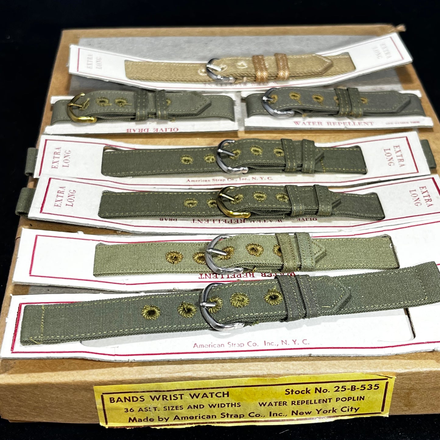 American Strap Co 5/8in 16mm WW2 Military Issue 2-Piece Watch Band