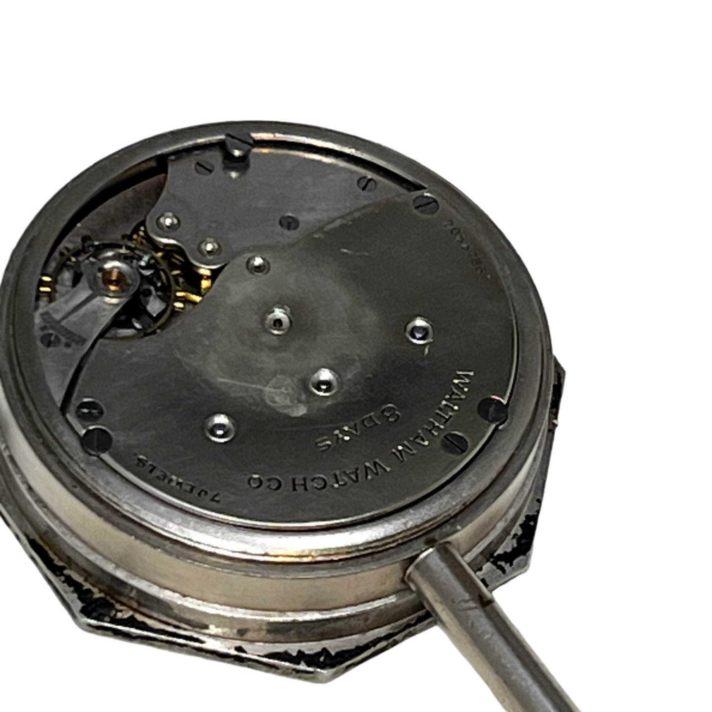 WALTHAM Art Deco Circa 1910 8 DAY Wind-Up Mechanical CLOCK