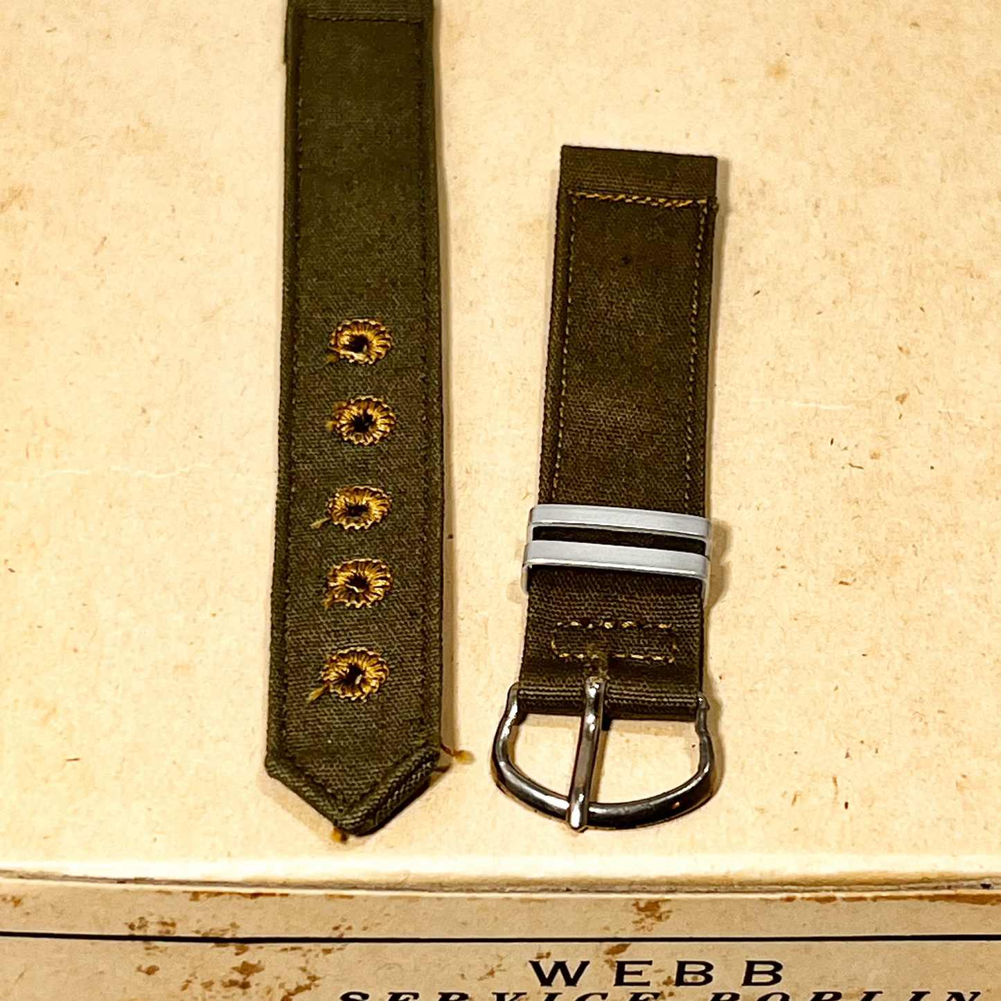 Brite Co CLEAR OUT SPECIAL 5/8in 16mm WW2 Military Band OFF CENTER FINGER