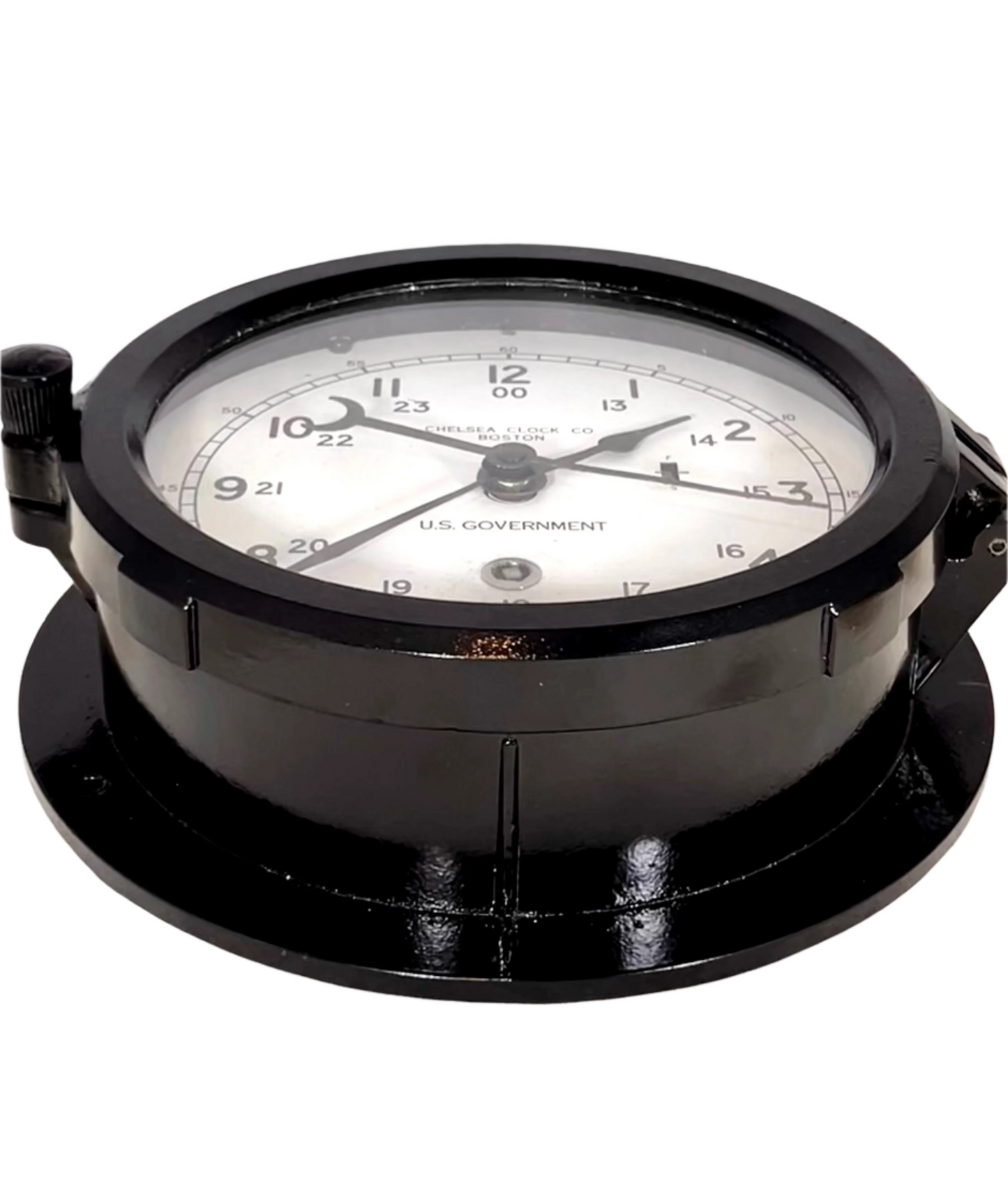 Chelsea U.S.S. Monrovia 6" dial 12 hour Military US Government Navy Ships Clock circa 1954