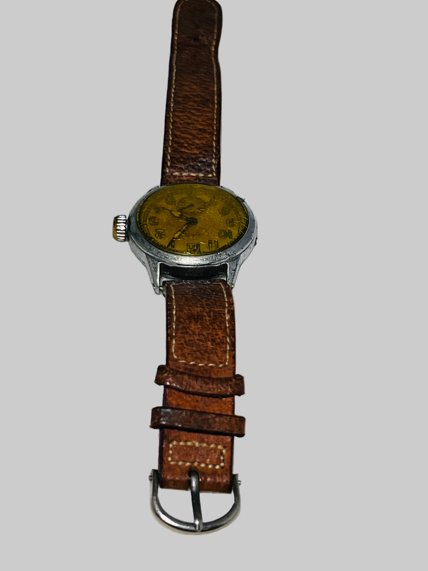 Vintage Elgin U.S. Military Issue WW2 War Era ALL ORIGINAL Ord Dept 554 Manual Wind Wrist Watch