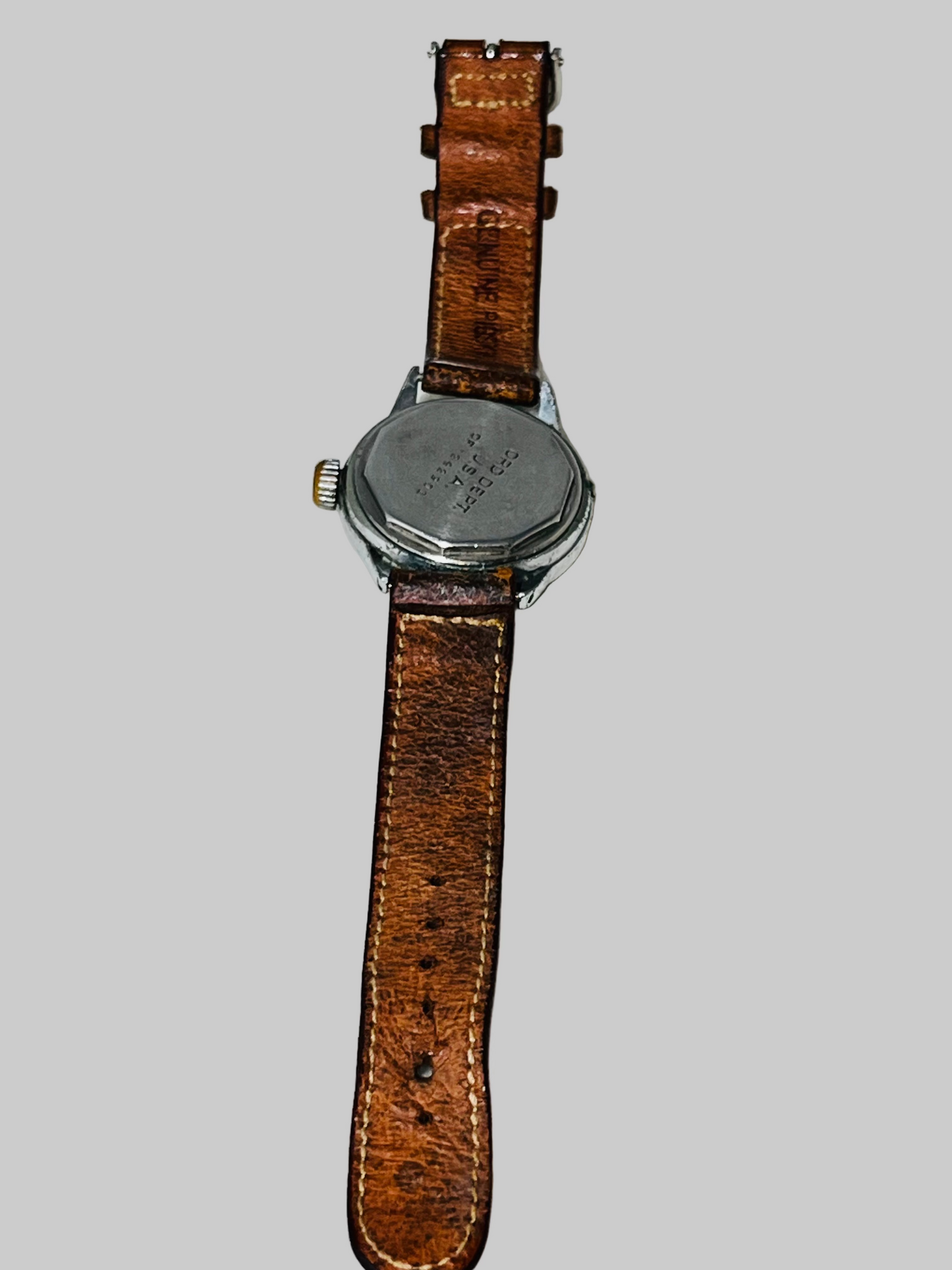 Vintage Elgin U.S. Military Issue WW2 War Era ALL ORIGINAL Ord Dept 554 Manual Wind Wrist Watch