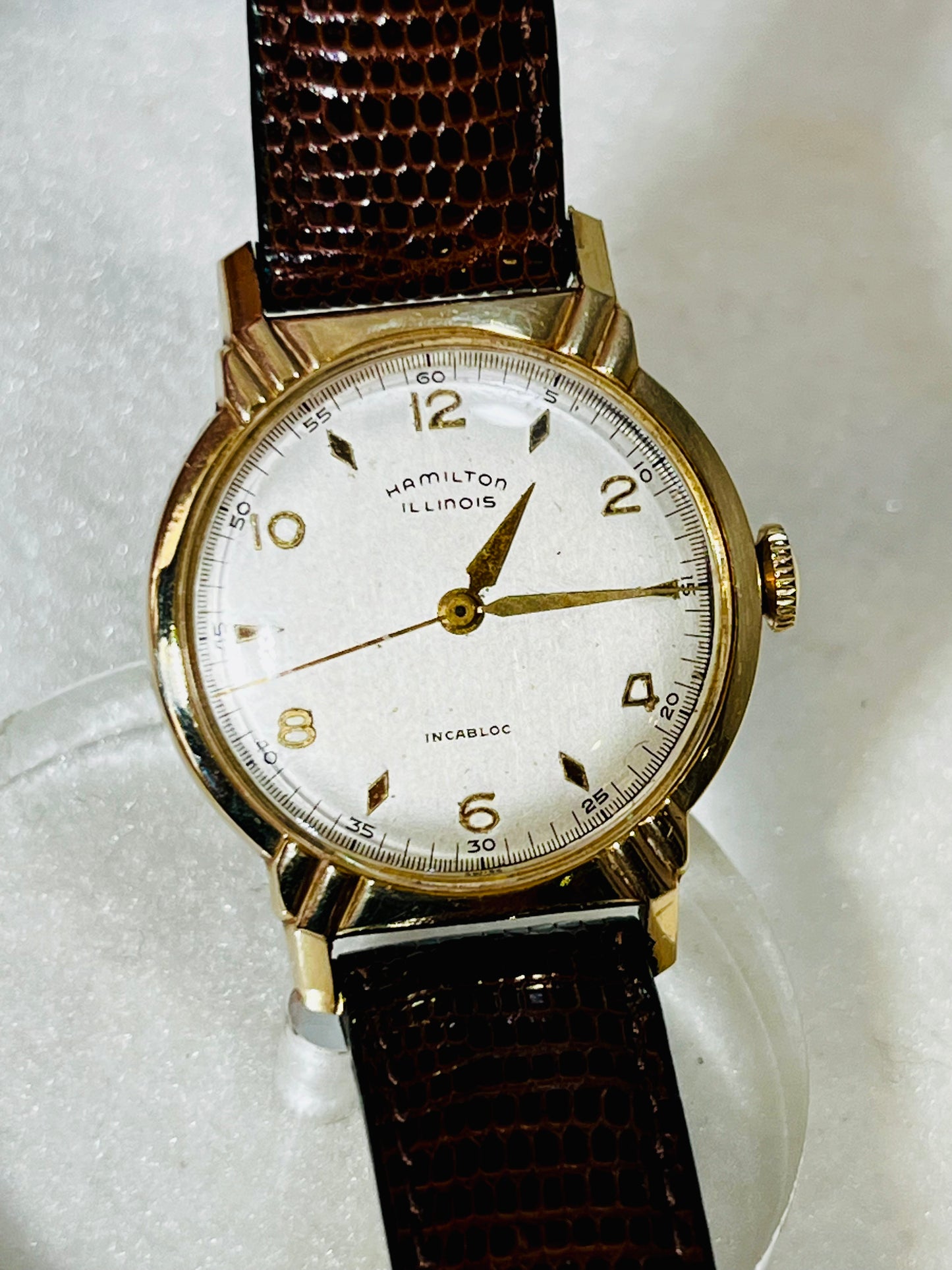 Vintage Hamilton Illinois Fancy 17 jewel Manual Wind Wrist Watch
