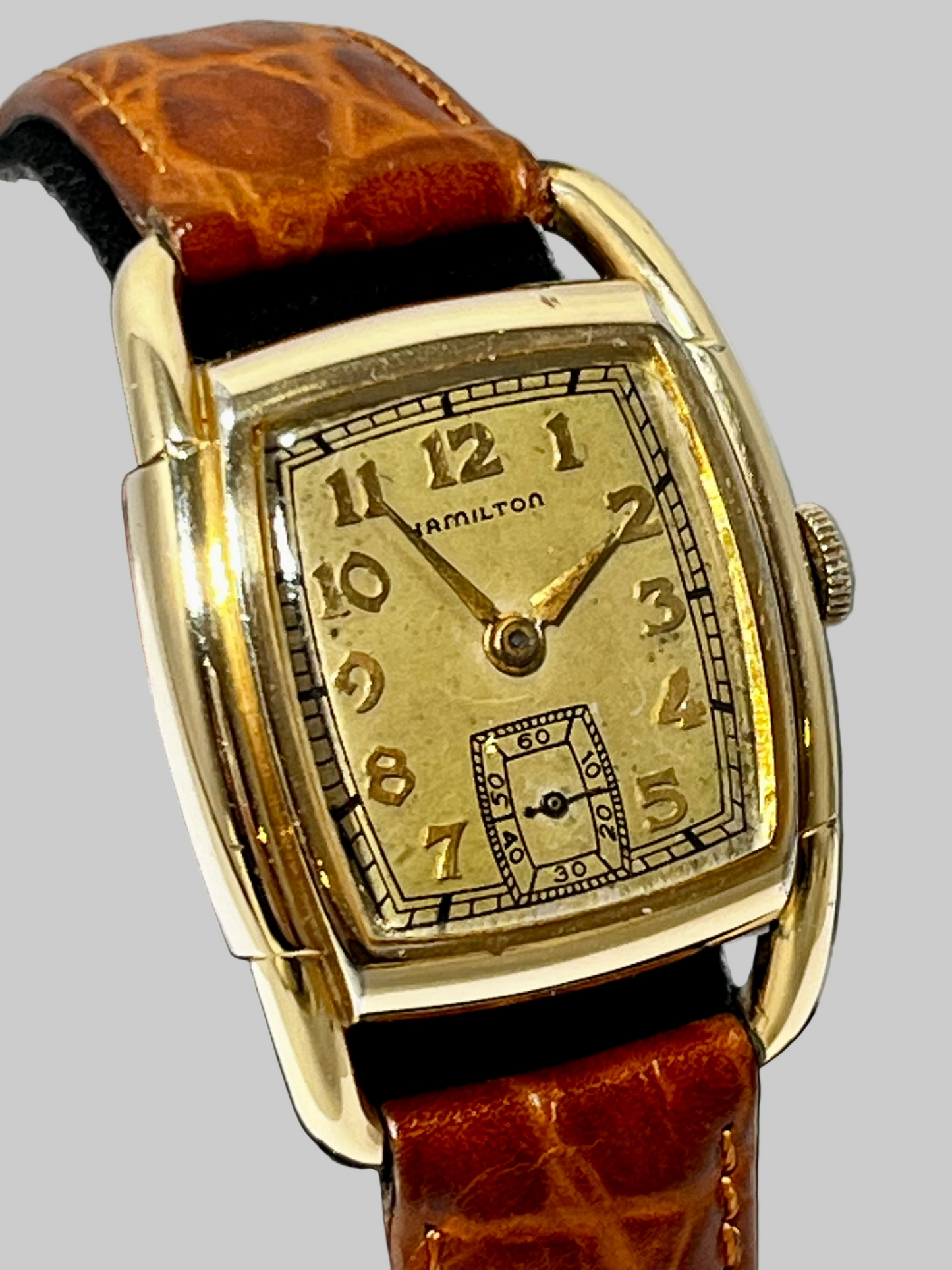 Vintage Hamilton Dodson Circa 1930's 10K GF Manual Wind Wrist Watch