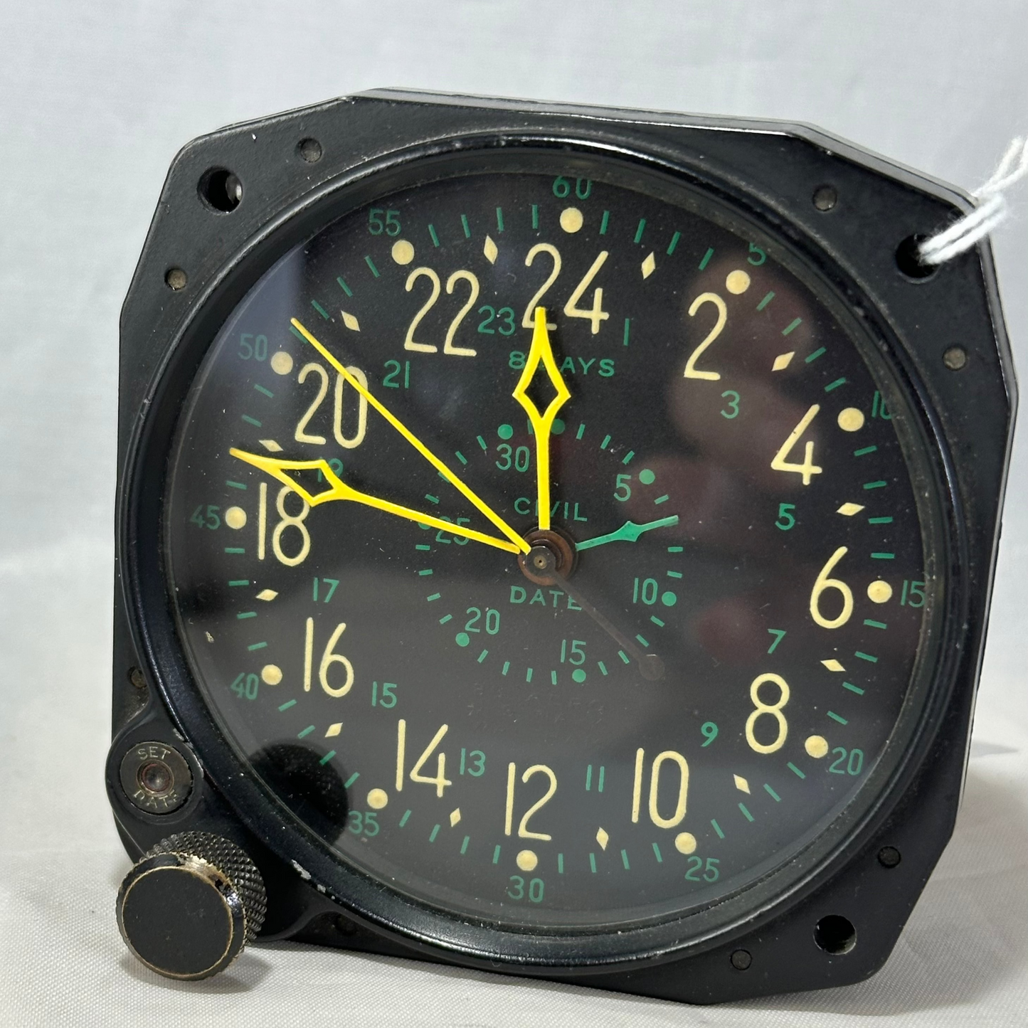 Waltham CDIA Aircraft Clock Winding Crown