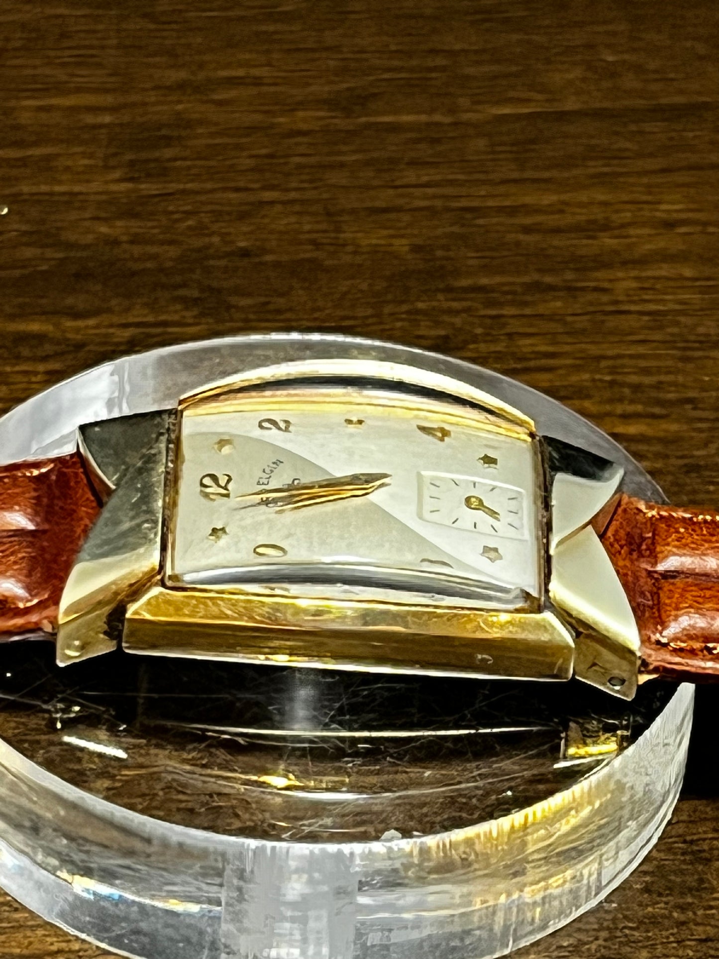 Vintage Lord Elgin Fancy 21 jewel 14K GF Manual Wind Wrist Watch