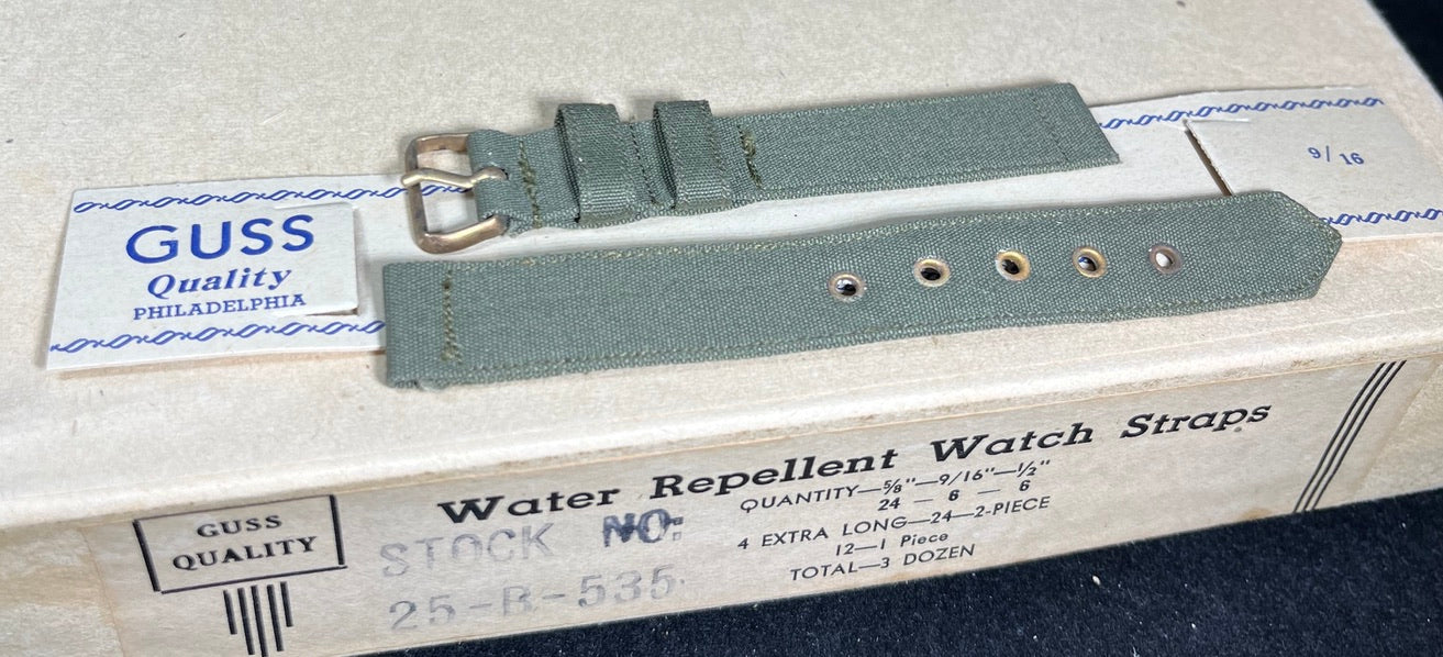 Guss Co 9/16in 14.3mm WW2 Military Issue Watch Band