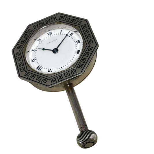 WALTHAM Art Deco Circa 1910 8 DAY Wind-Up Mechanical CLOCK