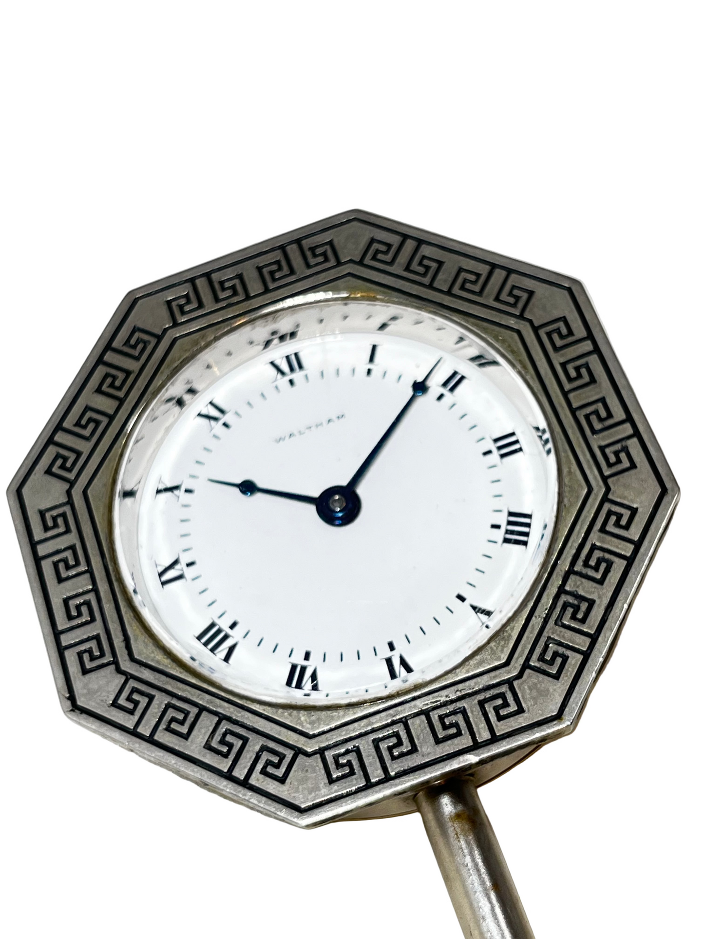 WALTHAM Art Deco Circa 1910 8 DAY Wind-Up Mechanical CLOCK