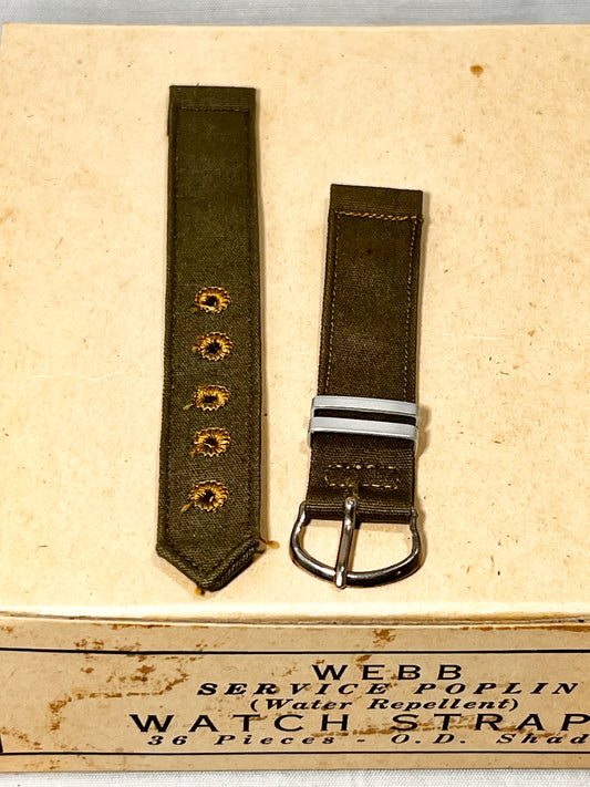 Clear Out Special - Brite Co WW2 Military Band ca 1945 - 5/8" OFF CENTER FINGER