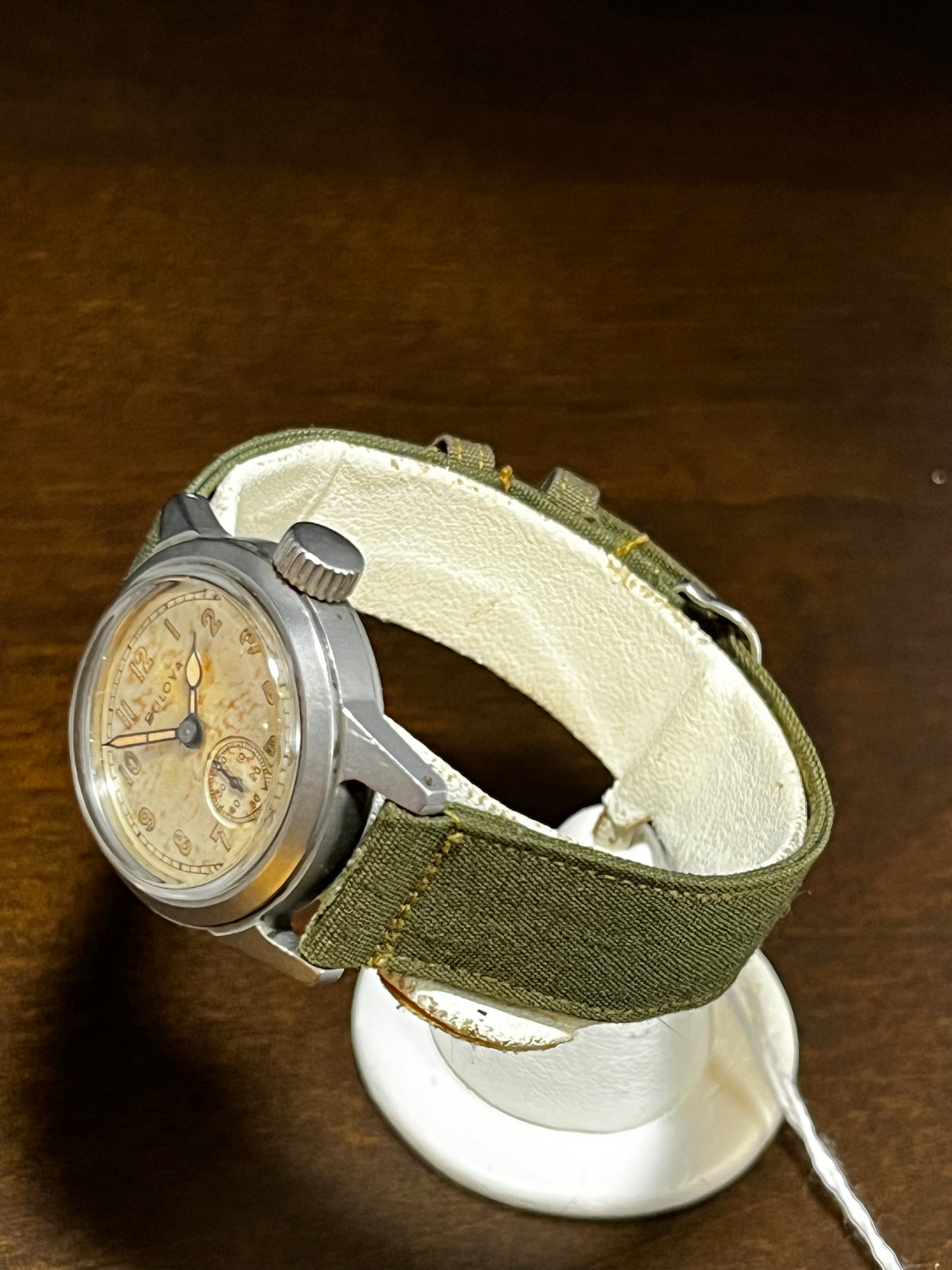 Vintage Bulova Military Issue Korean War Era 10BM Manual Wind Wrist Watch