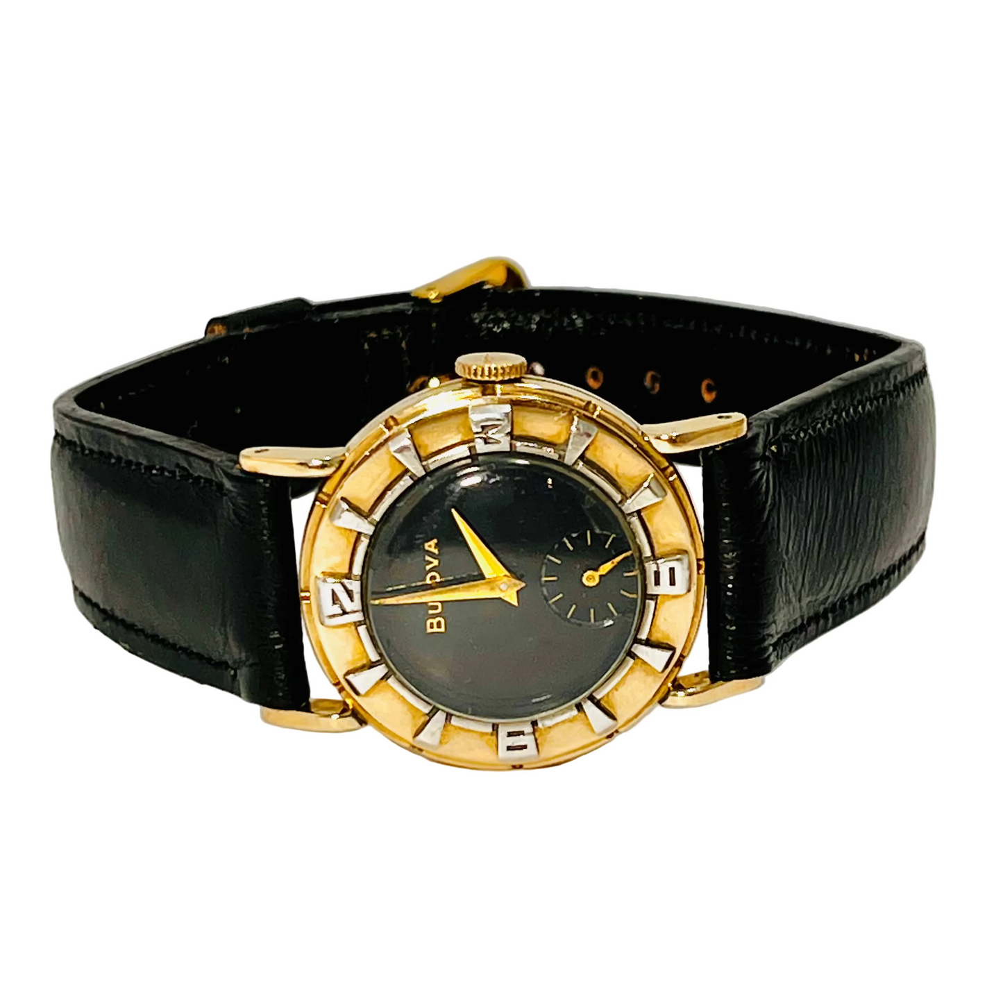 Vintage Bulova Air King Mid Century Style Wrist Watch Circa 1953