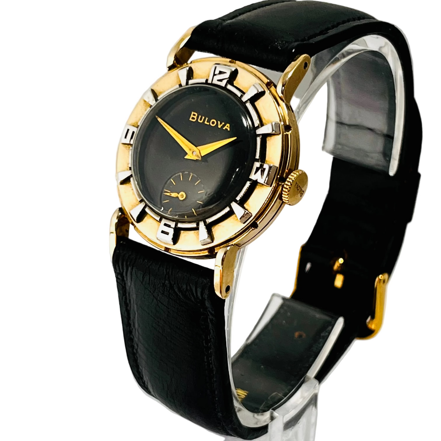 Vintage Bulova Air King Mid Century Style Wrist Watch Circa 1953