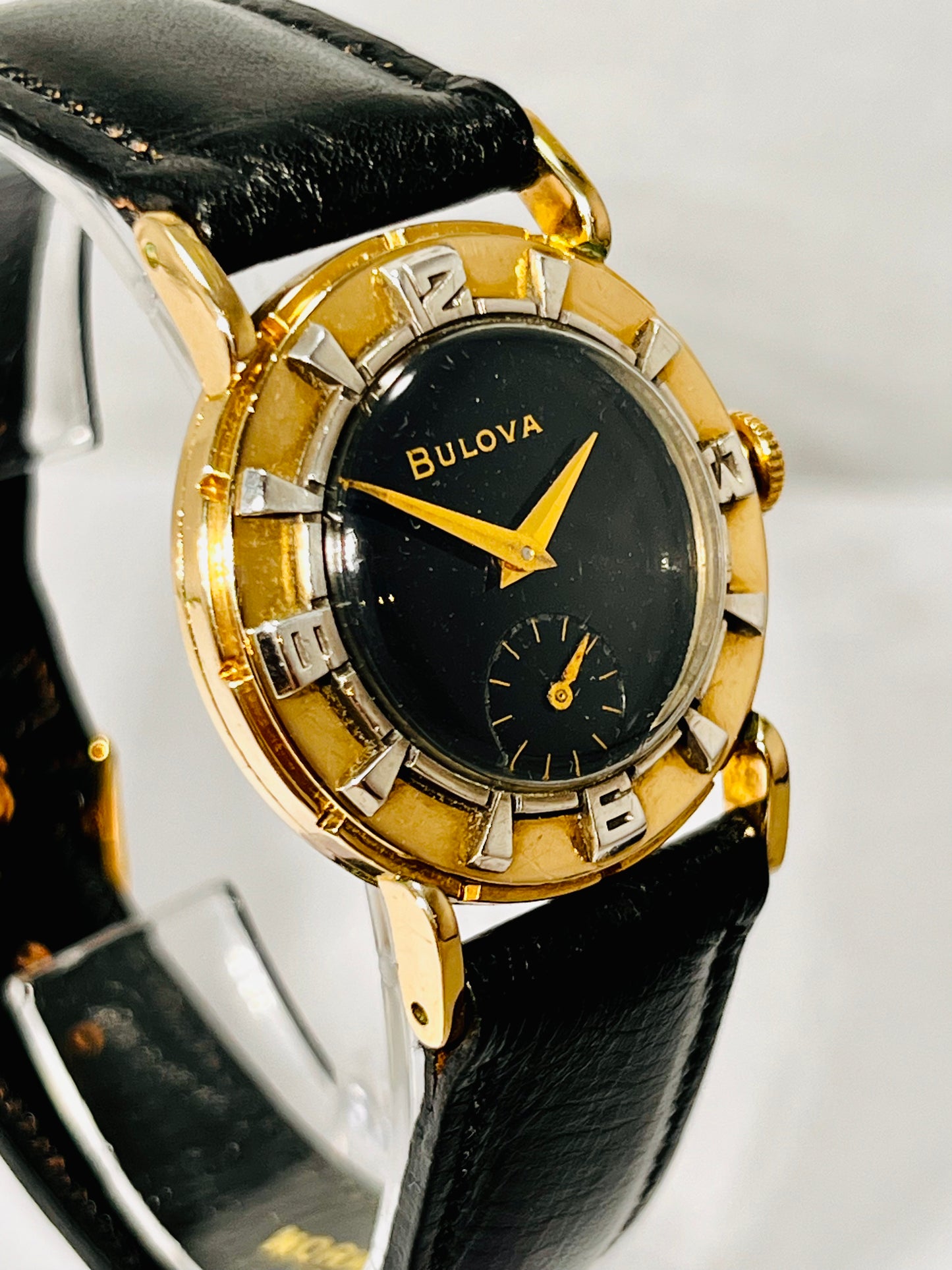 Vintage Bulova Air King Mid Century Style Wrist Watch Circa 1953