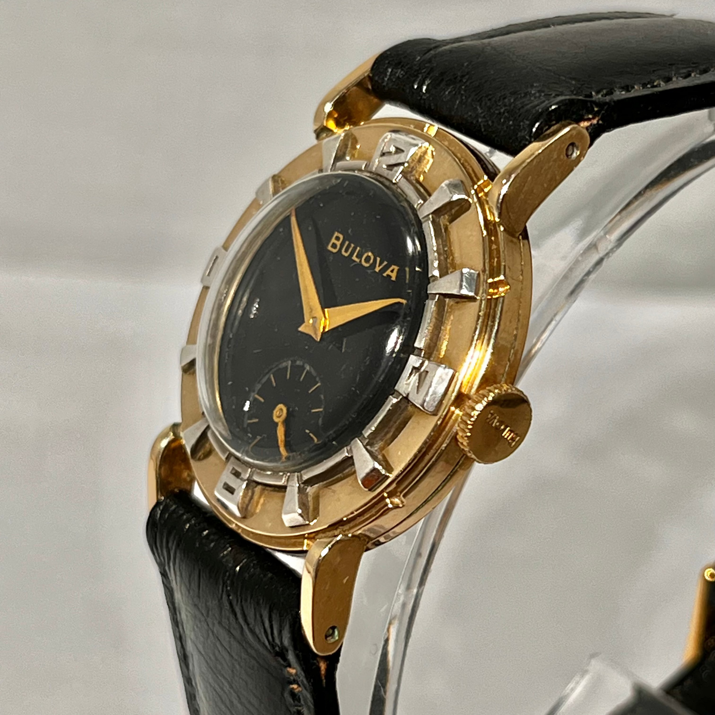 Vintage Bulova Air King Mid Century Style Wrist Watch Circa 1953