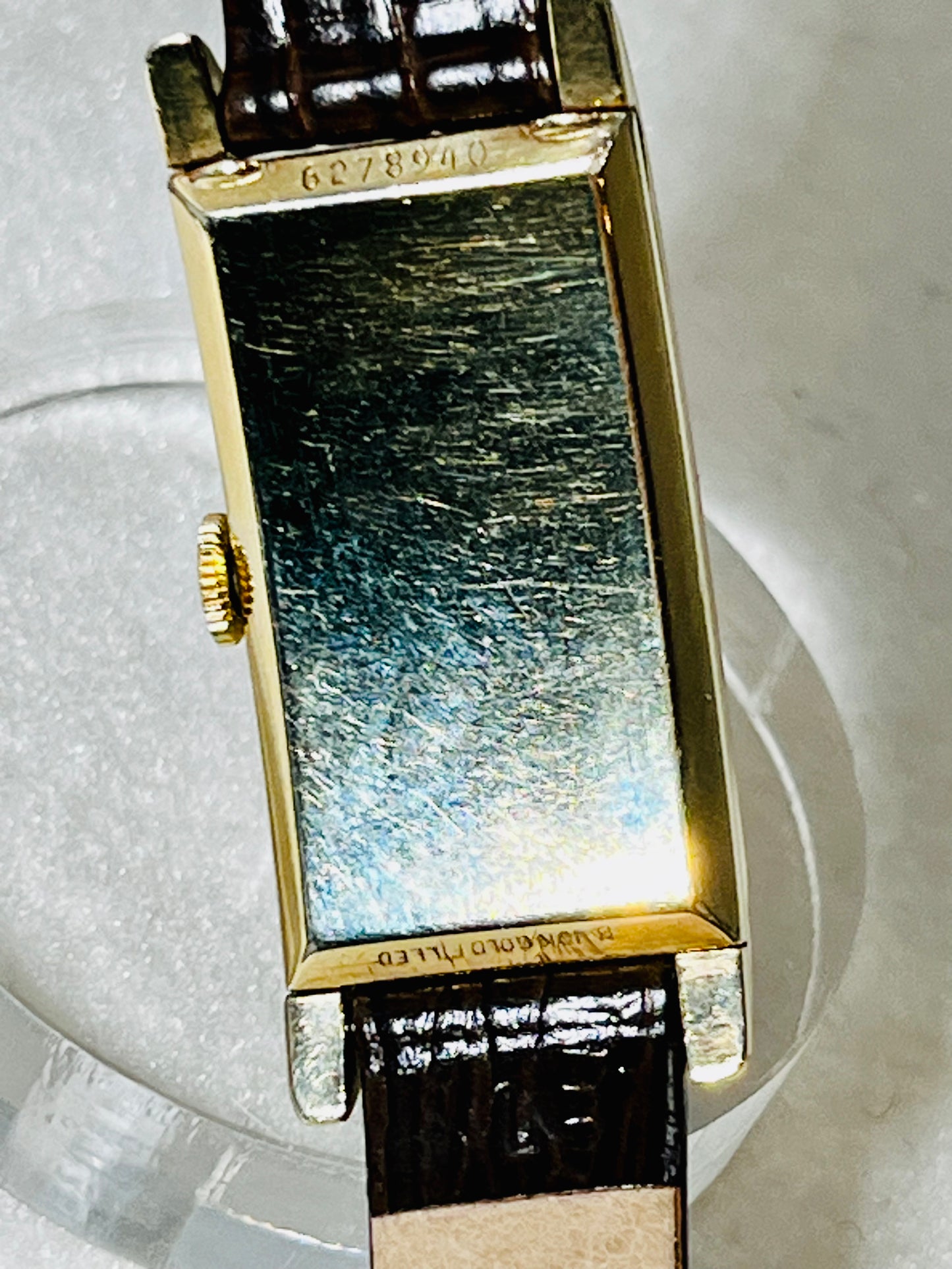 Vintage Art Deco Bulova Curvex Style 45mm Long 1930's 10K GF Wrist Watch