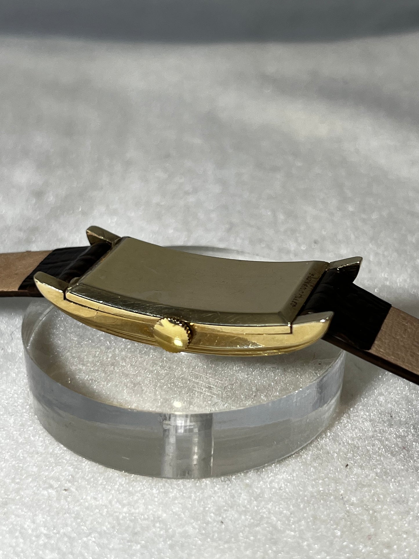 Vintage Art Deco Bulova Curvex Style 45mm Long 1930's 10K GF Wrist Watch