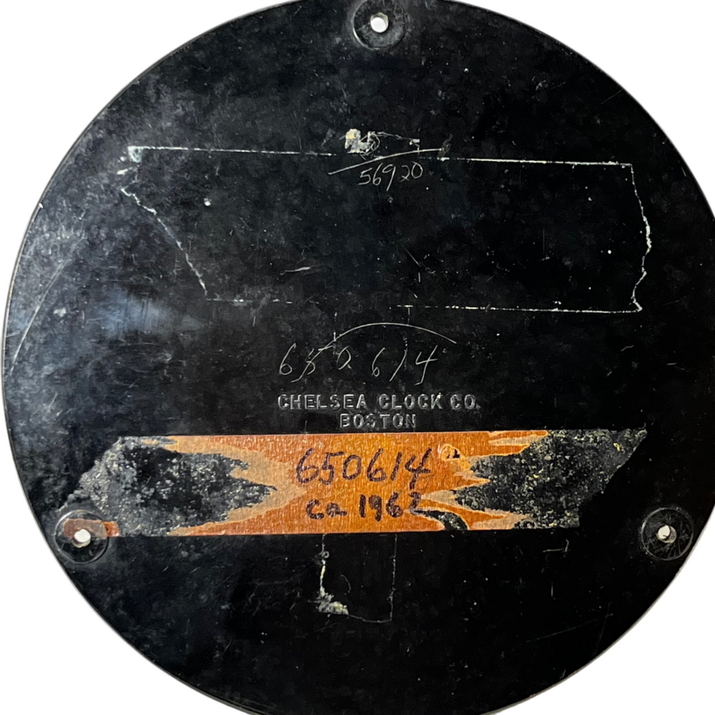 Chelsea Ship's Clock circa 1962 12 Hour Dial 5" Diameter