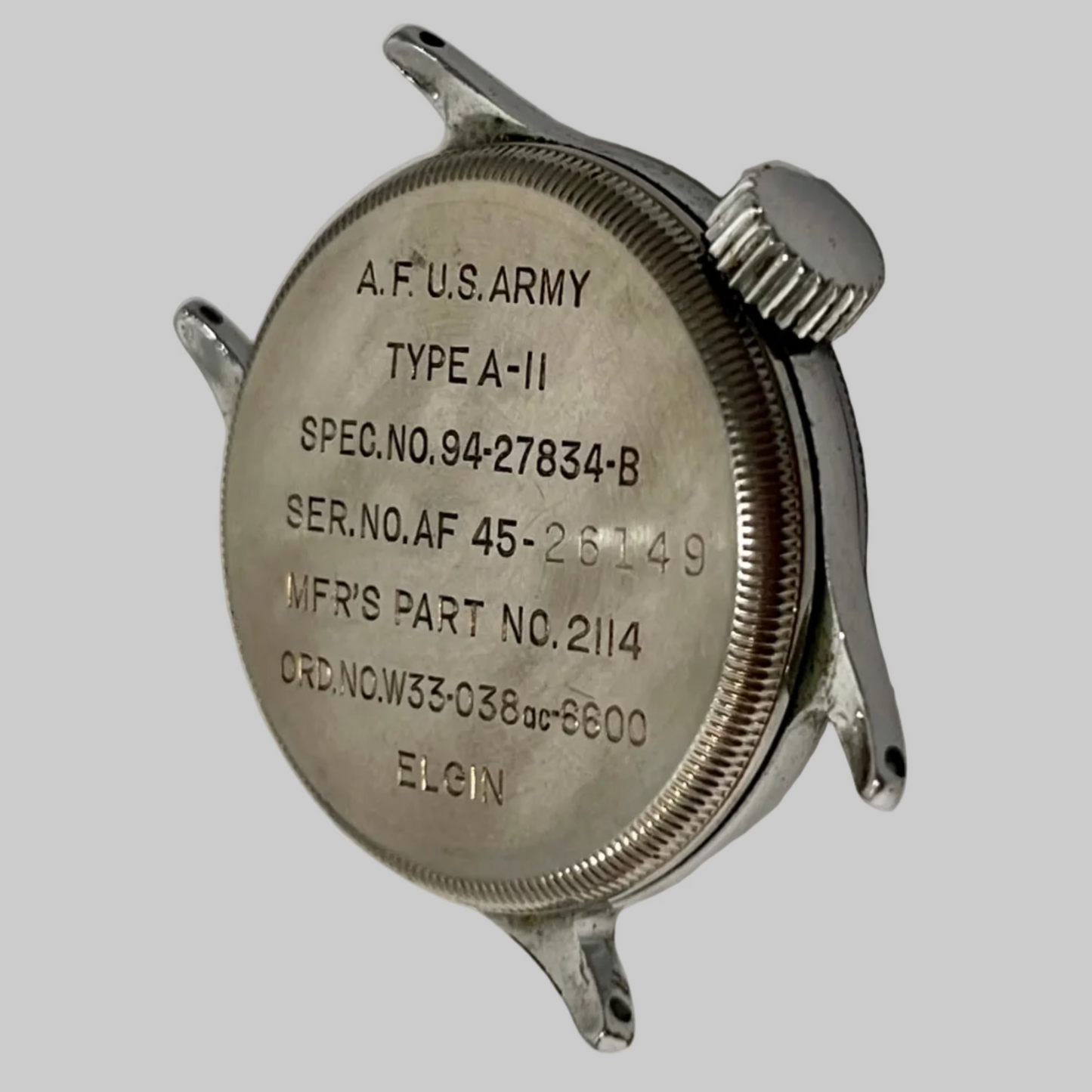 Vintage Elgin A-11 WW2 Military Issue Aviator's Wrist Watch *comes with choice of strap*