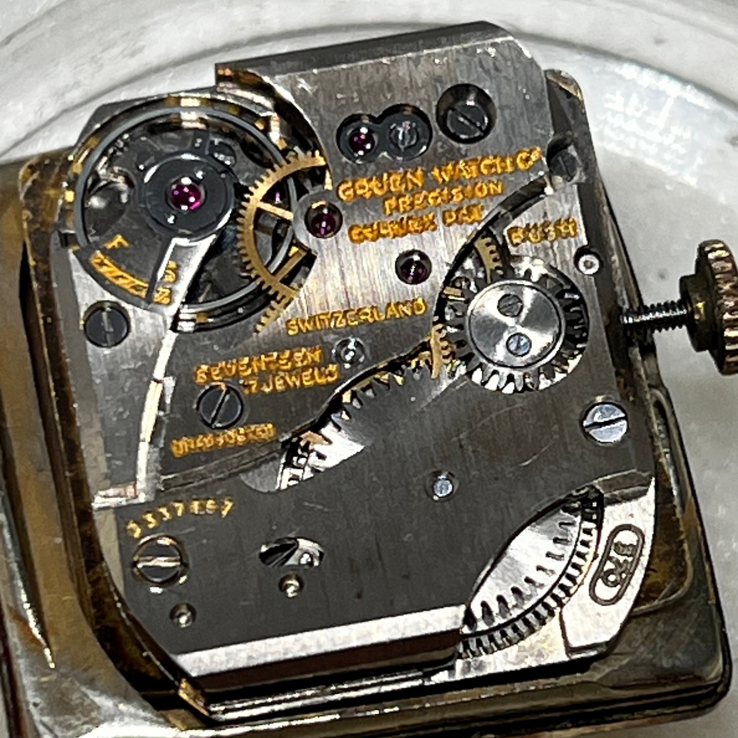 Vintage Gruen Curvex Grade 370 10K GF Manual Wind Wrist Watch