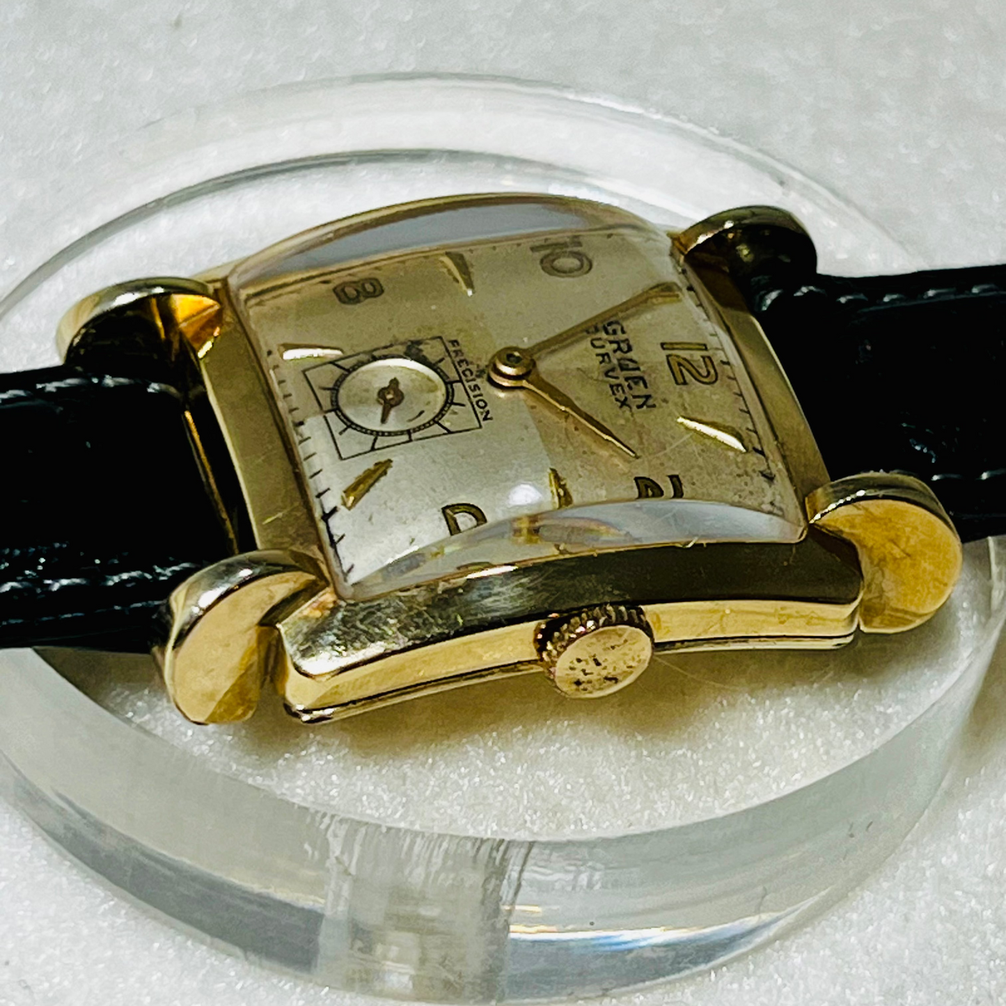 Vintage Gruen Curvex Grade 370 10K GF Manual Wind Wrist Watch