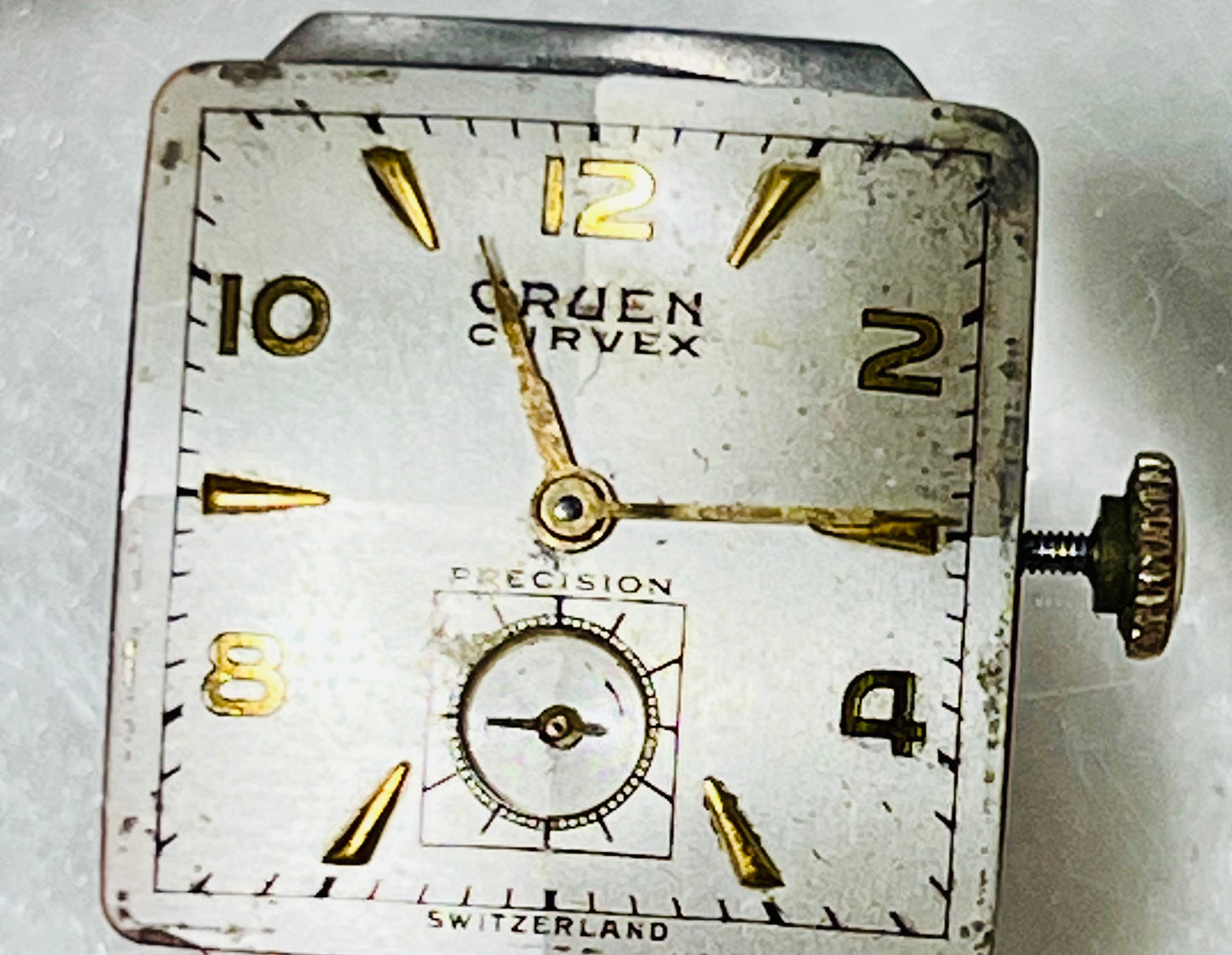 Vintage Gruen Curvex Grade 370 10K GF Manual Wind Wrist Watch