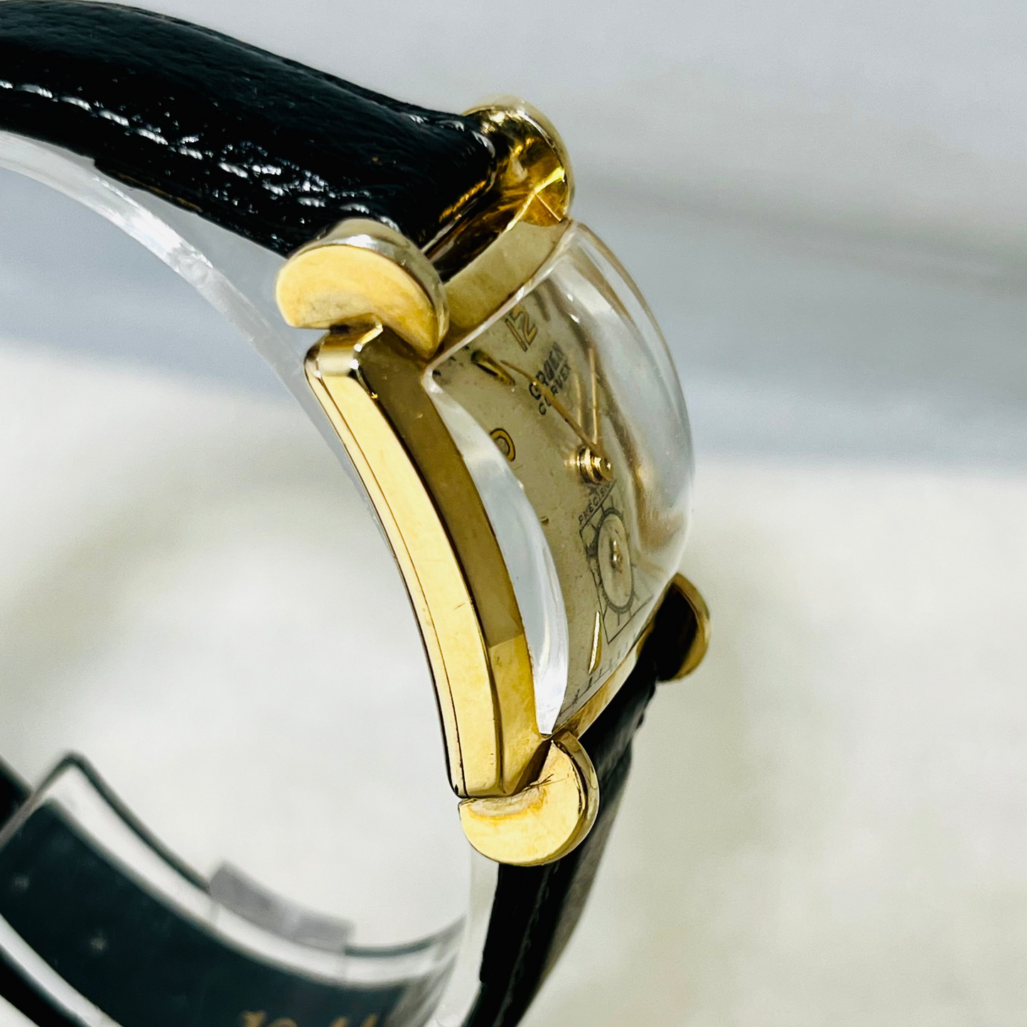 Vintage Gruen Curvex Grade 370 10K GF Manual Wind Wrist Watch