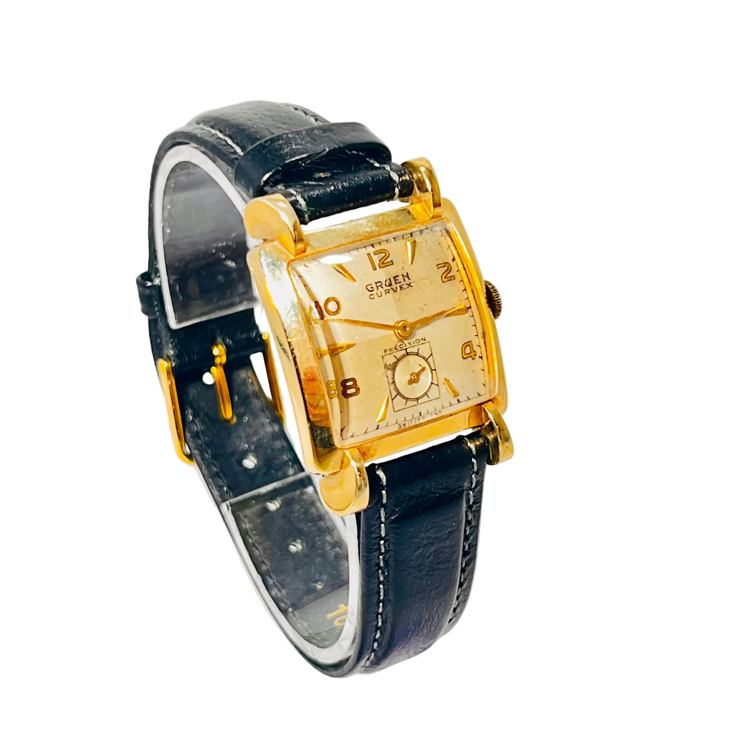 Vintage Gruen Curvex Grade 370 10K GF Manual Wind Wrist Watch