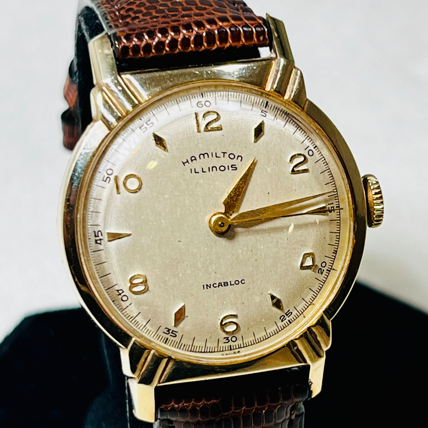 Vintage Hamilton Illinois Fancy 17 jewel Manual Wind Wrist Watch