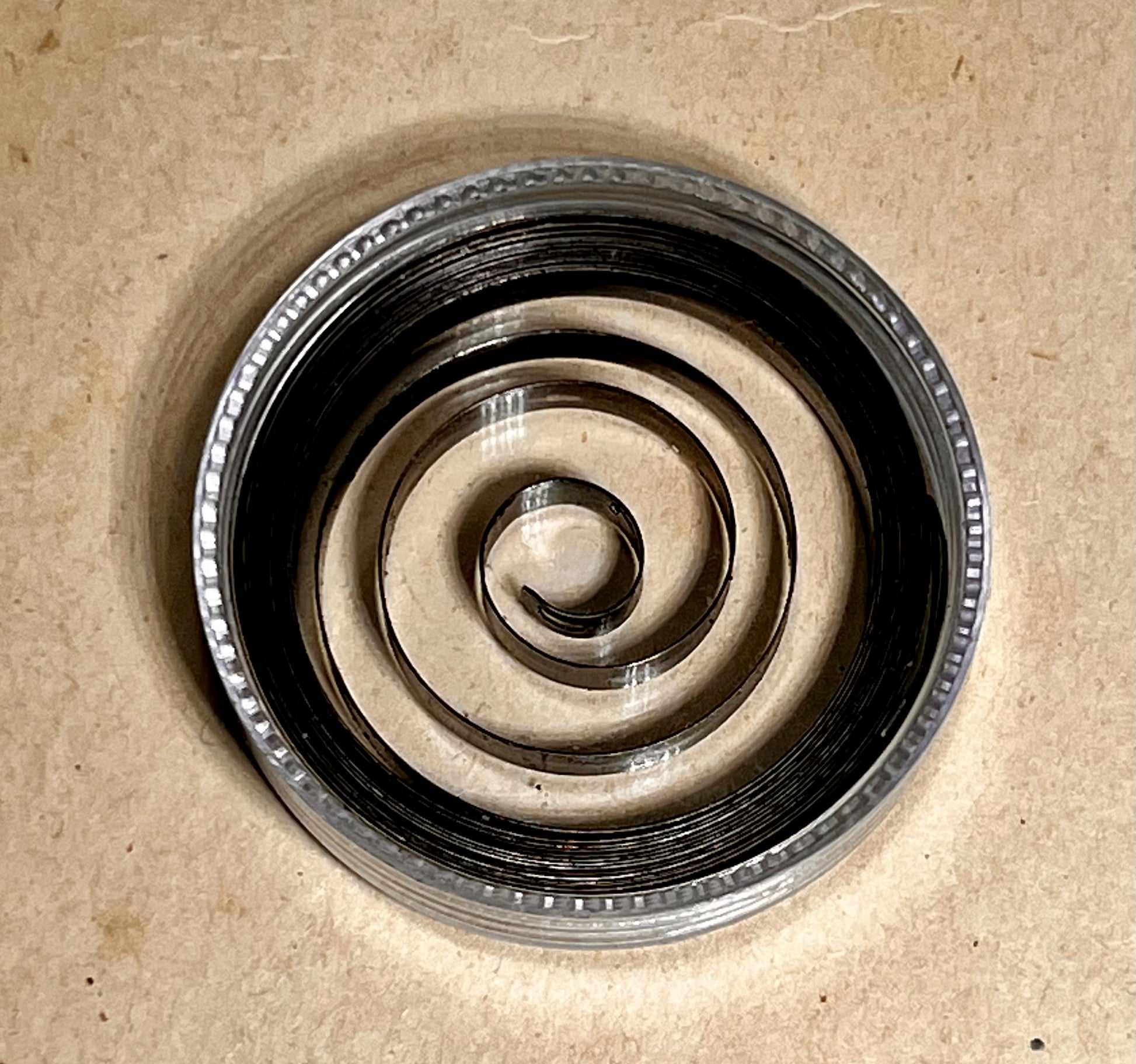 Example of an inspected Hamilton 22 mainspring.