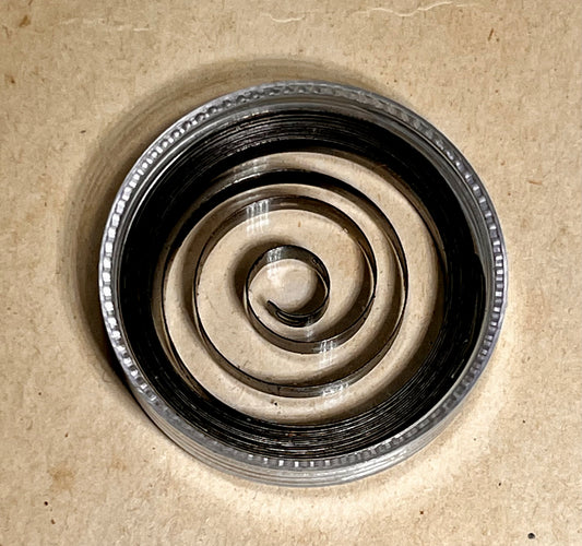 Example of an inspected Hamilton 22 mainspring.