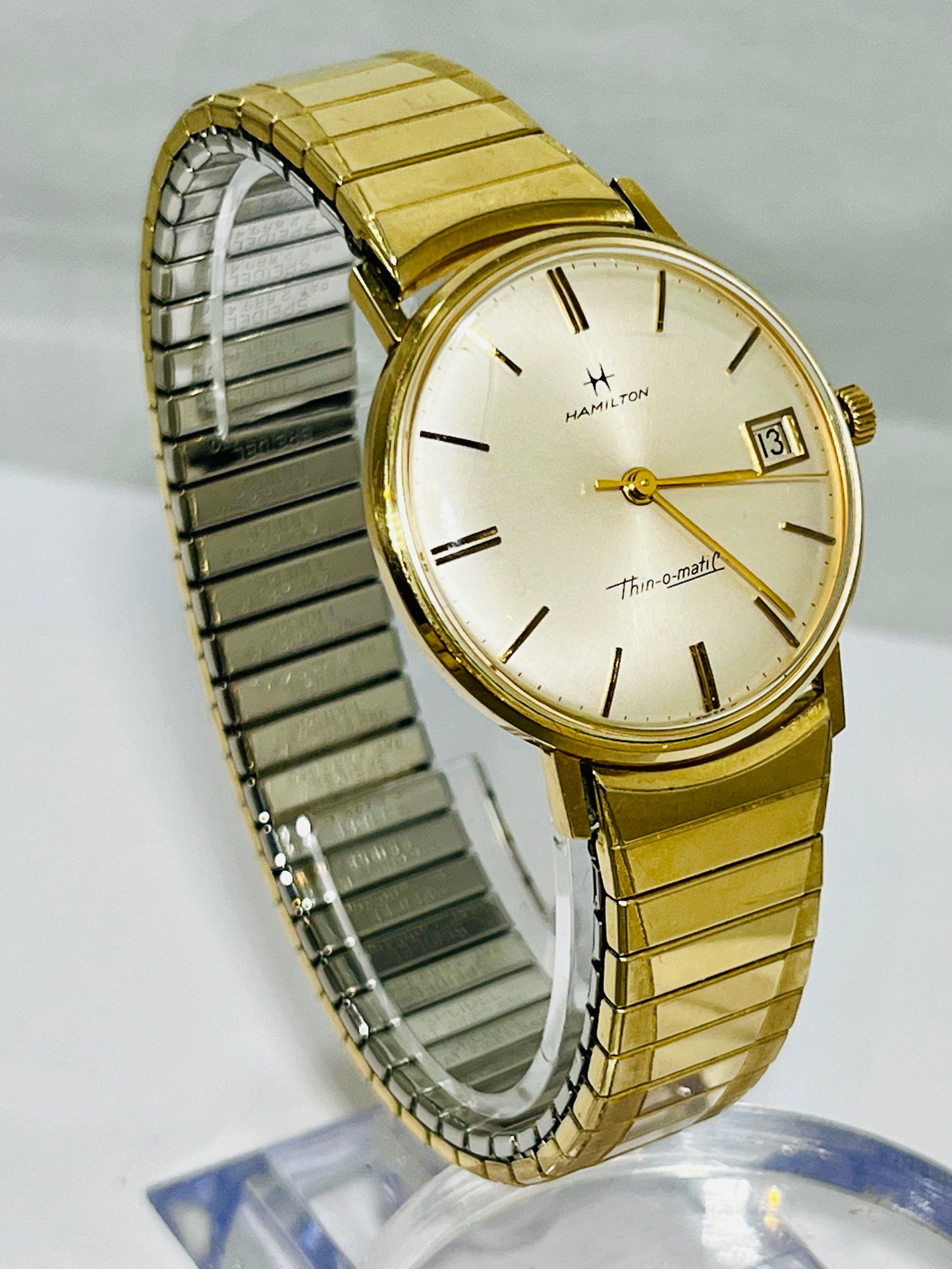 Vintage Hamilton Thin-o-Matic Calendar 10K GF Automatic Wrist Watch ** In Box **