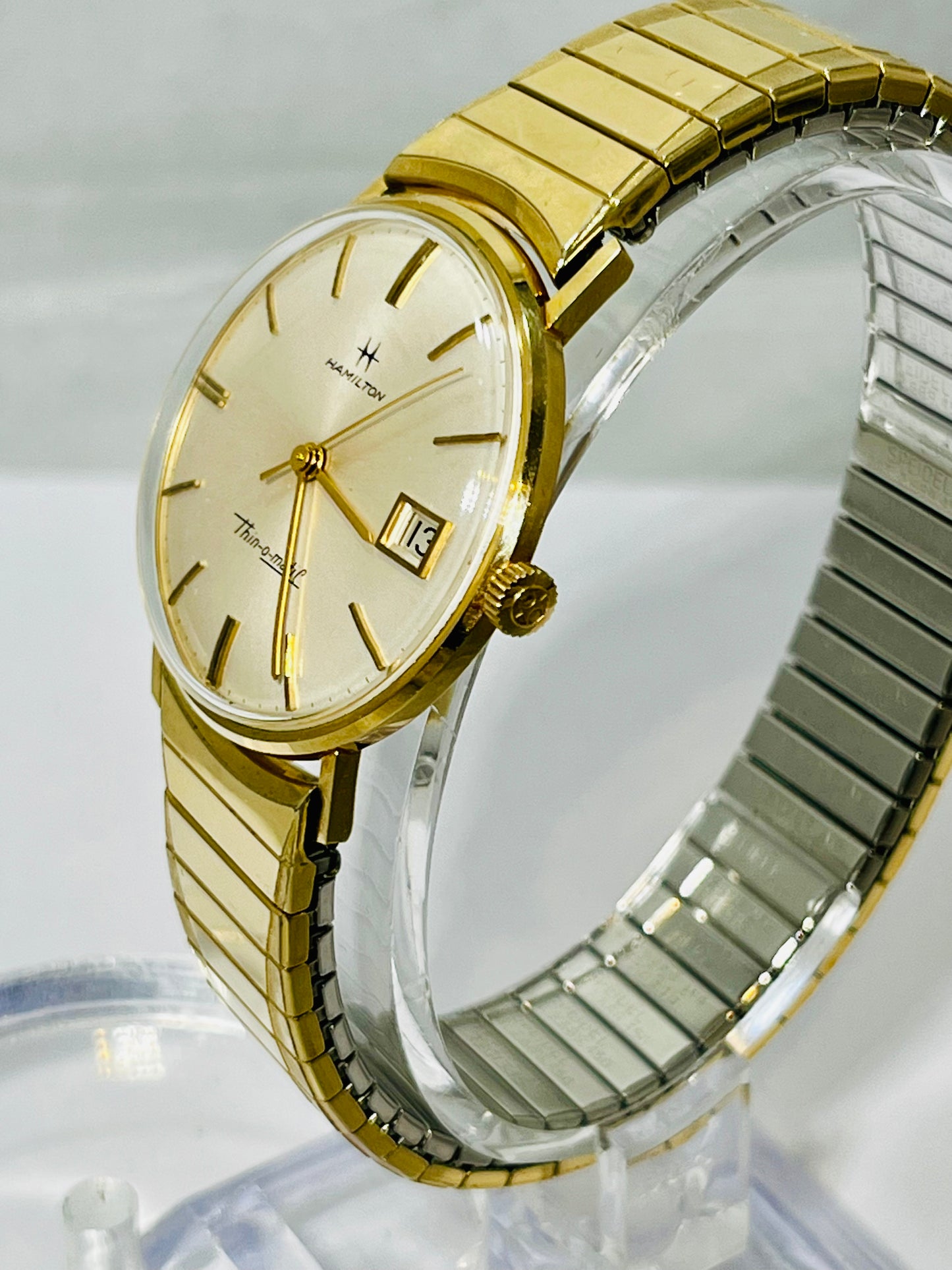 Vintage Hamilton Thin-o-Matic Calendar 10K GF Automatic Wrist Watch ** In Box **