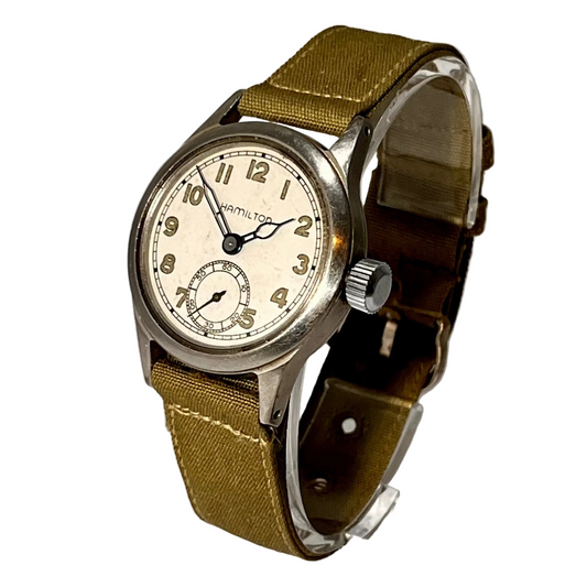 Vintage Hamilton U.S. Military Issue WW2 War Era Ord Dept Wrist Watch
