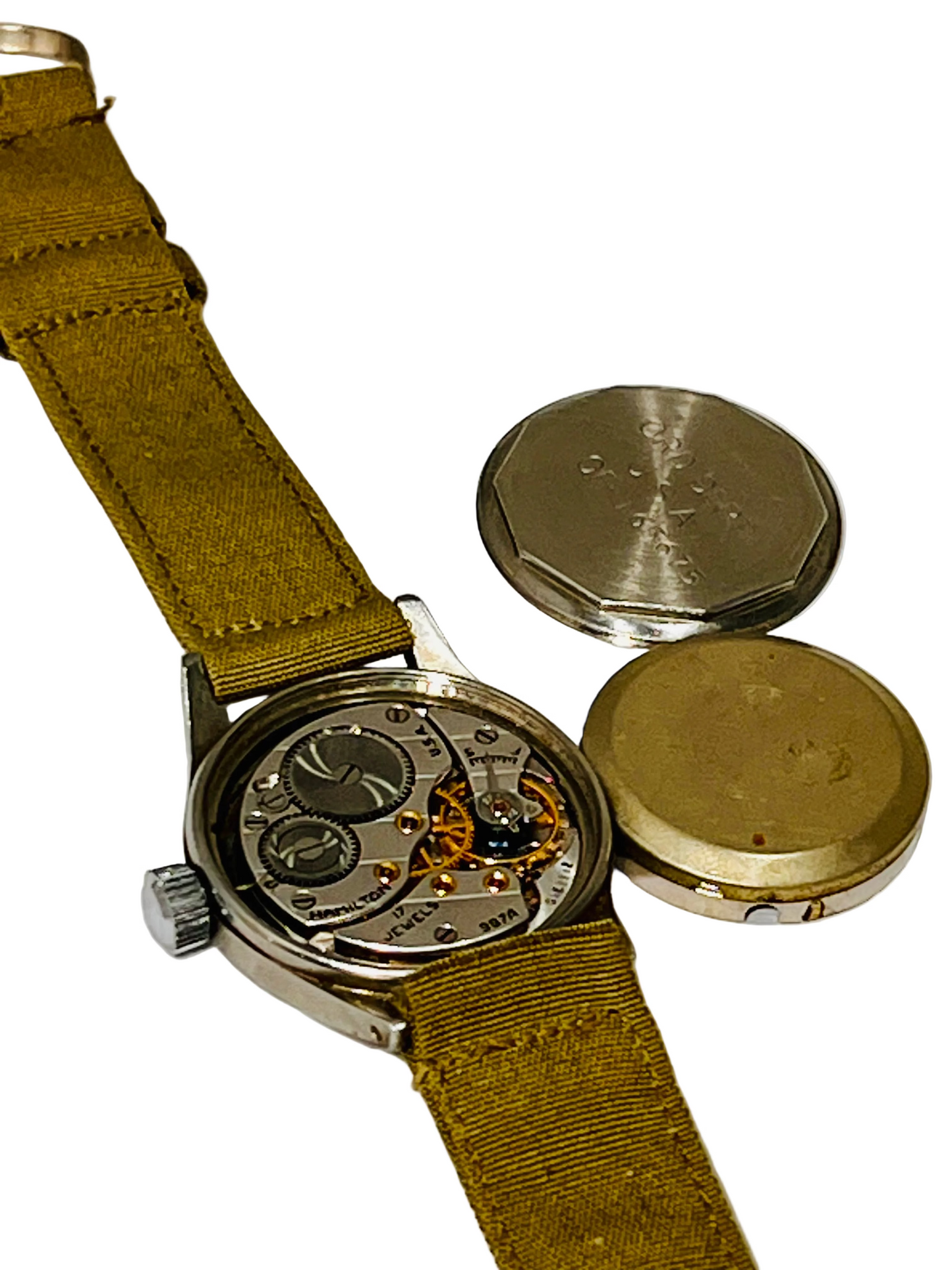Vintage Hamilton U.S. Military Issue WW2 War Era Ord Dept Wrist Watch