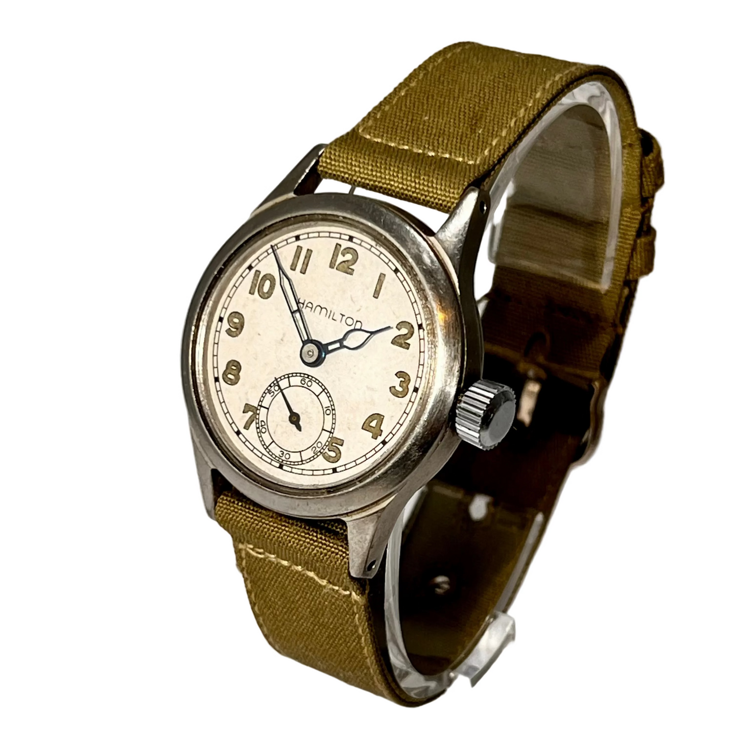 Vintage Hamilton U.S. Military Issue WW2 War Era Ord Dept Wrist Watch
