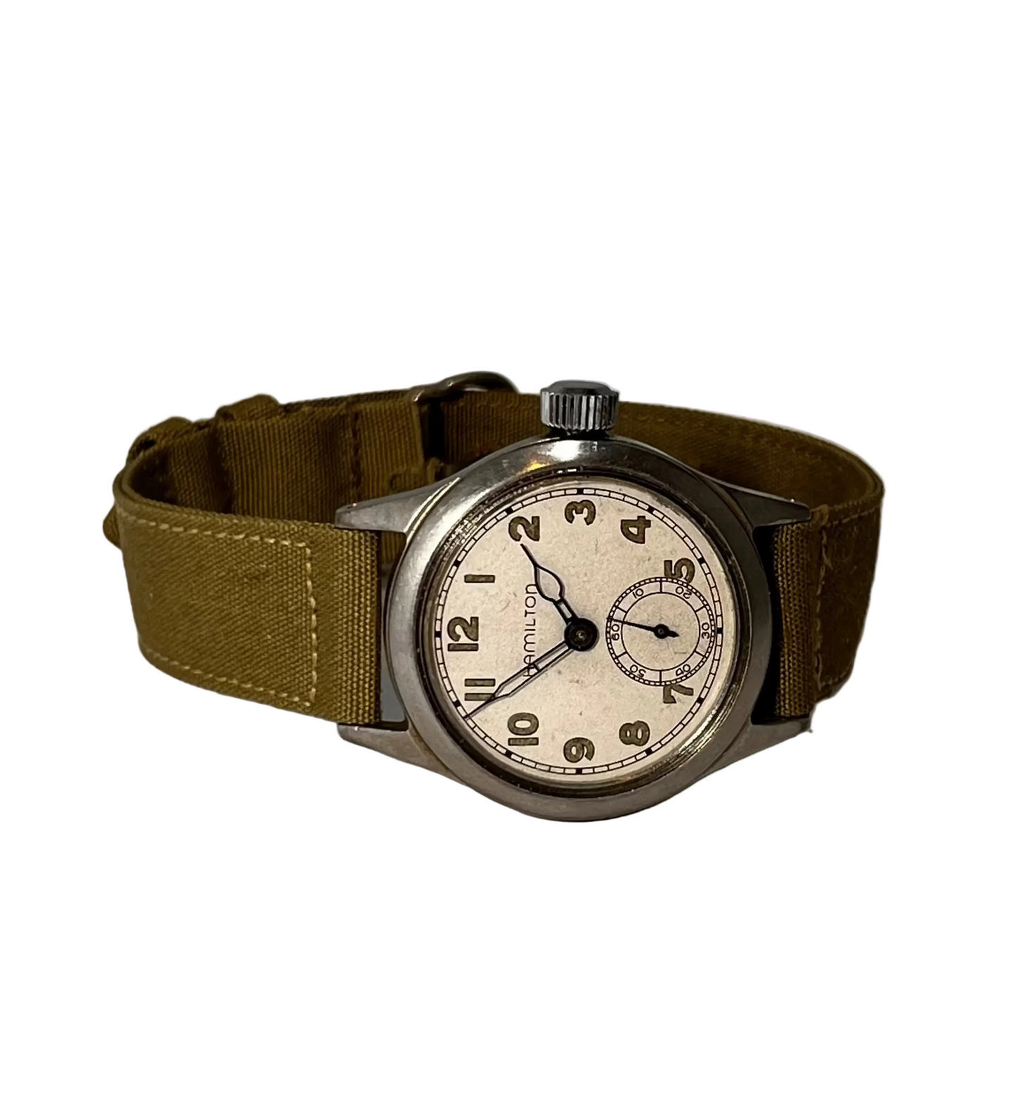 Vintage Hamilton U.S. Military Issue WW2 War Era Ord Dept Wrist Watch
