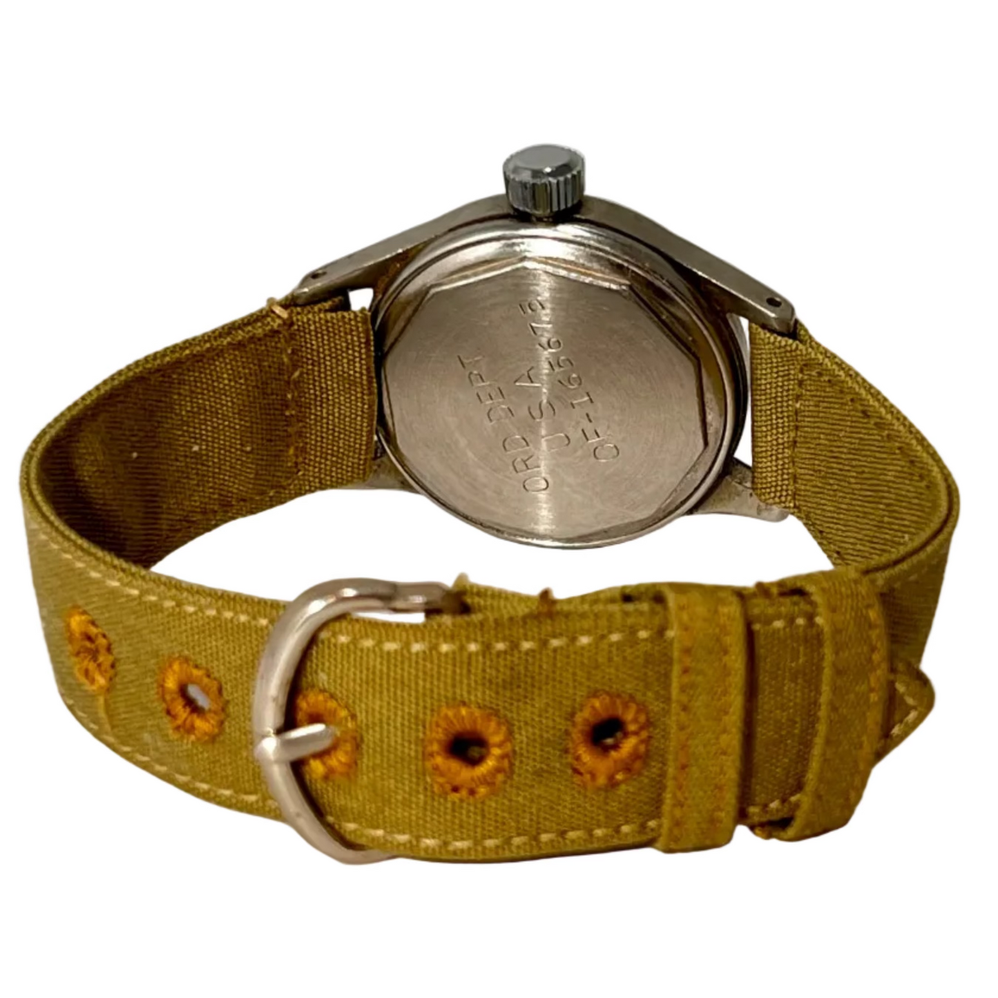 Vintage Hamilton U.S. Military Issue WW2 War Era Ord Dept Wrist Watch