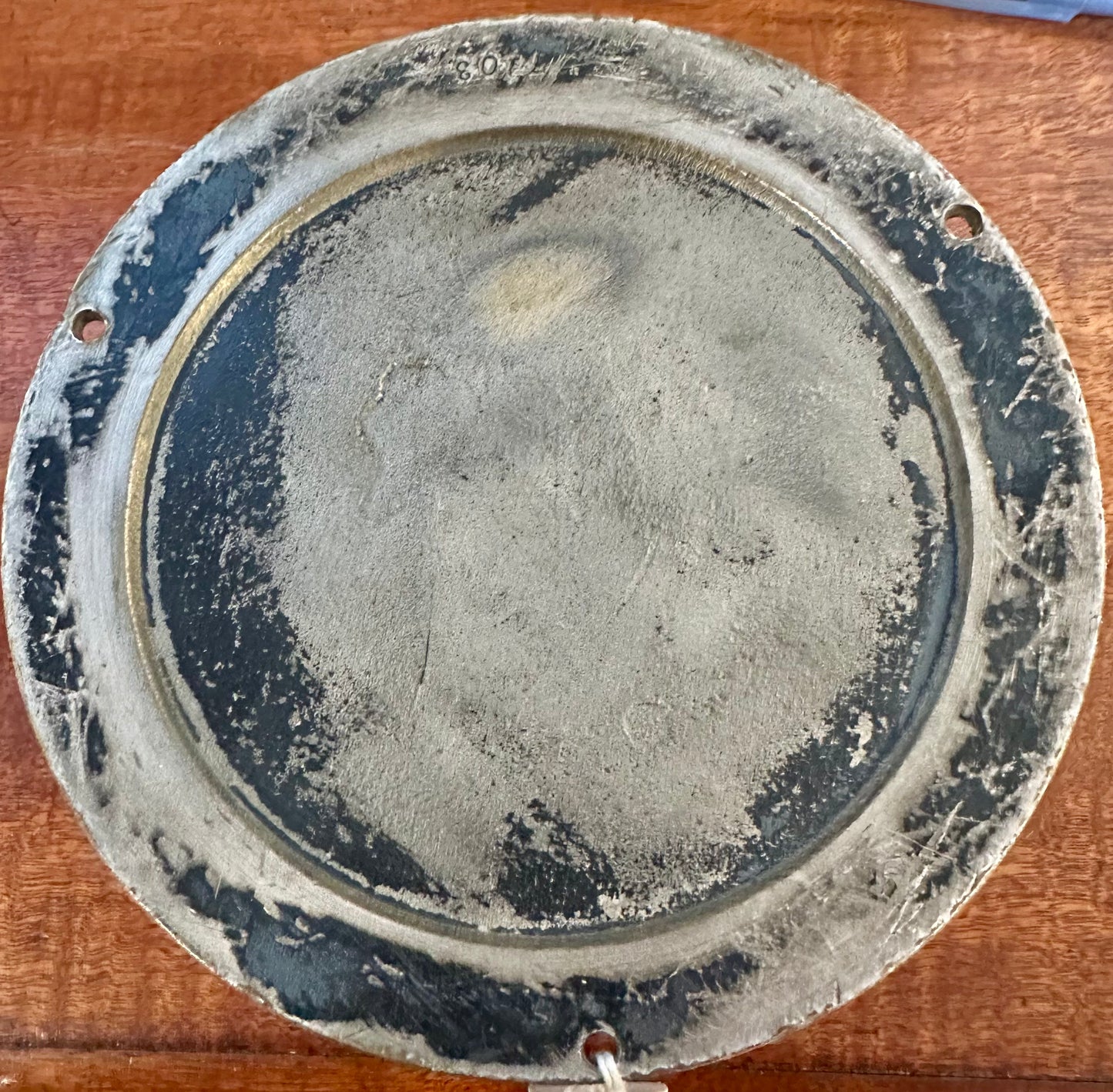 Seth Thomas WW2 Ship's Clock skeletonized Navy "Ship Art"  5.5 inch Diameter Case