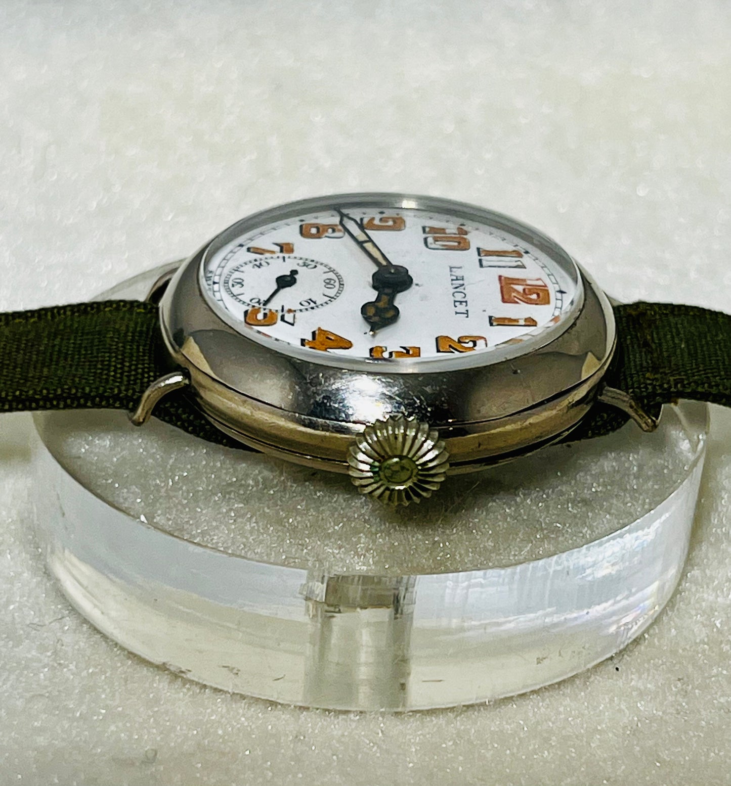Antique Lancet Military WW1 Circa 1918 Trench Watch "Pulp Fiction" Movie