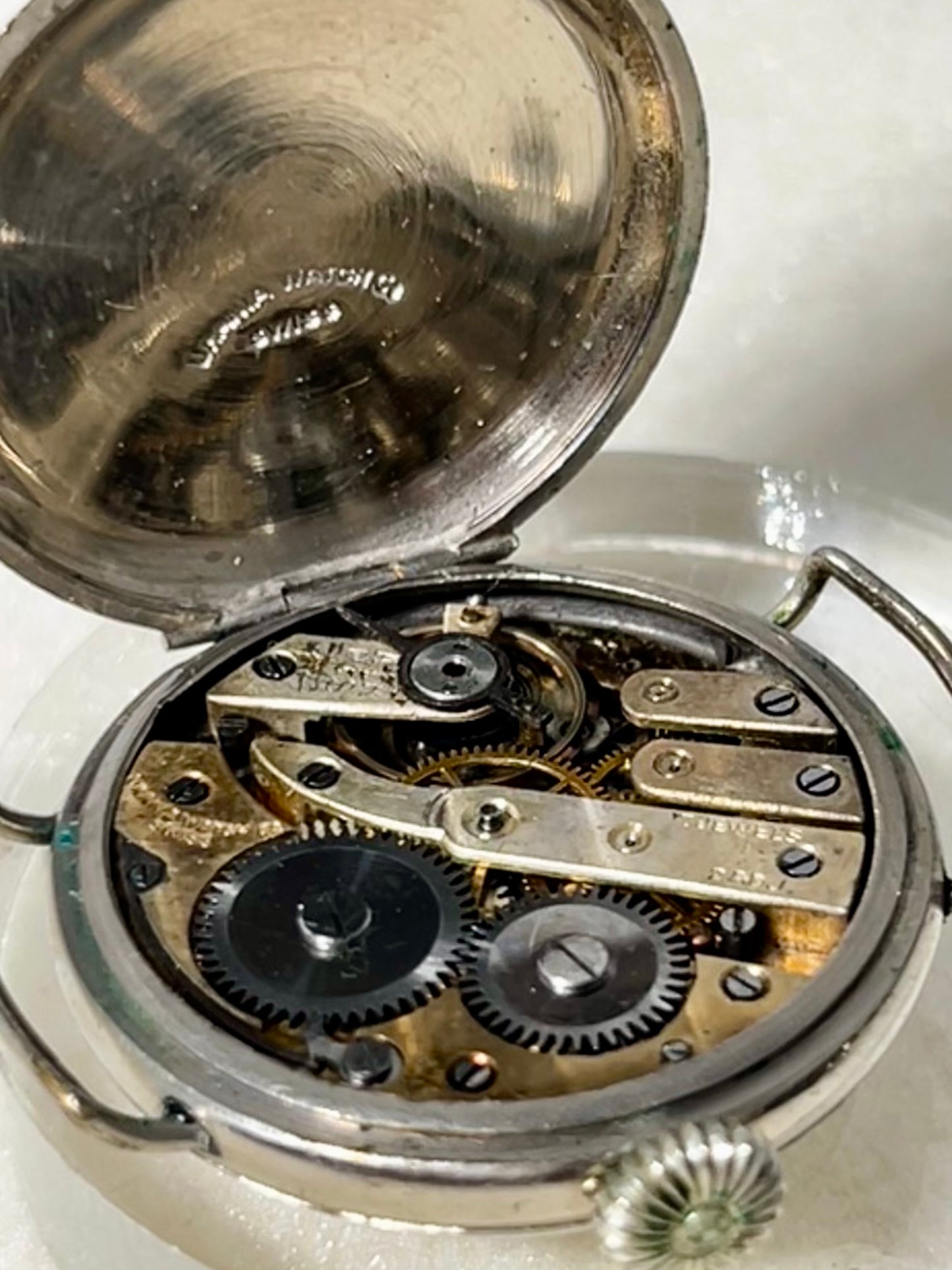 Antique Lancet Military WW1 Circa 1918 Trench Watch "Pulp Fiction" Movie