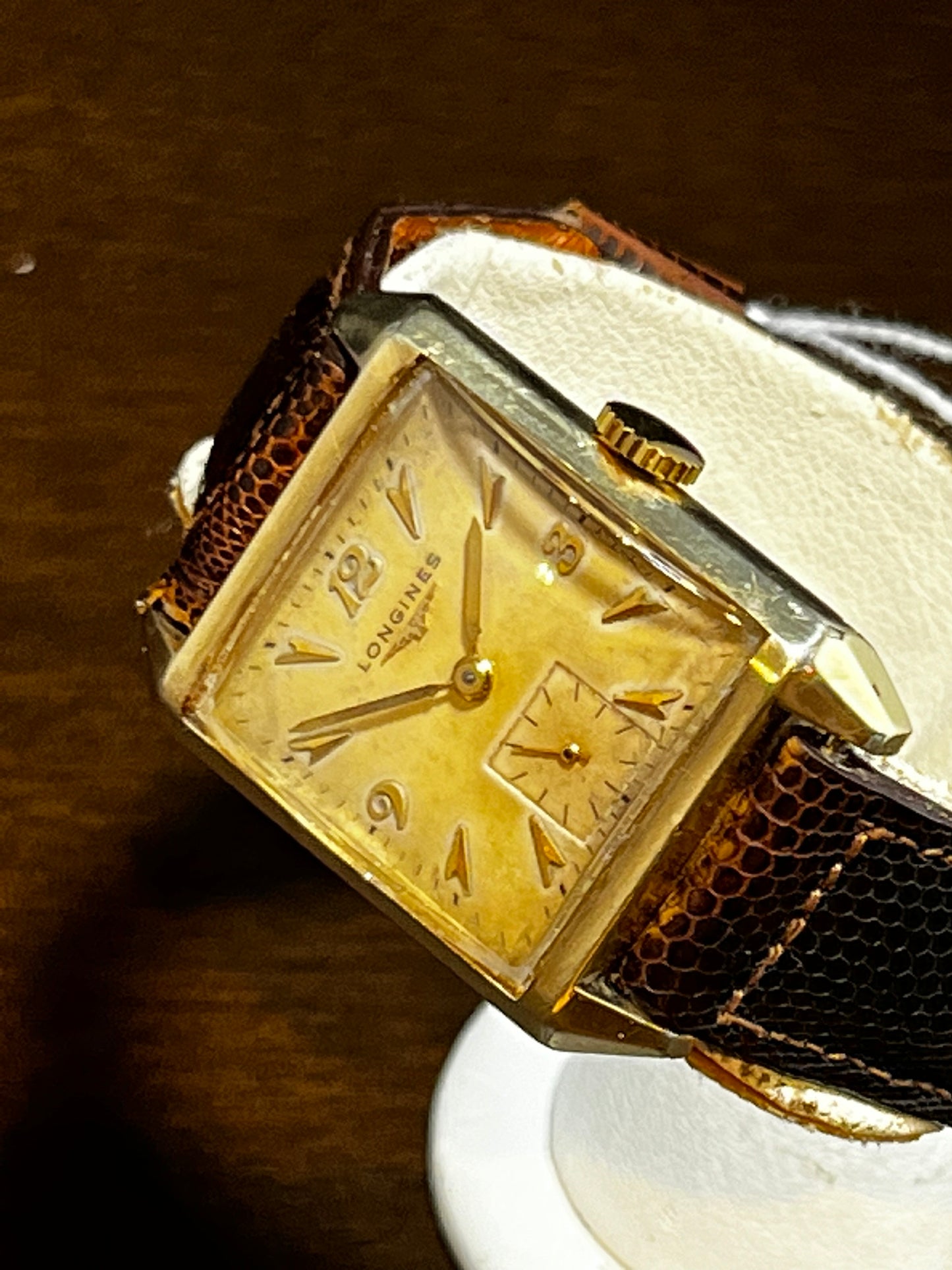 Vintage 1950 Longines 17J 10K GF Manual Wind Wrist Watch