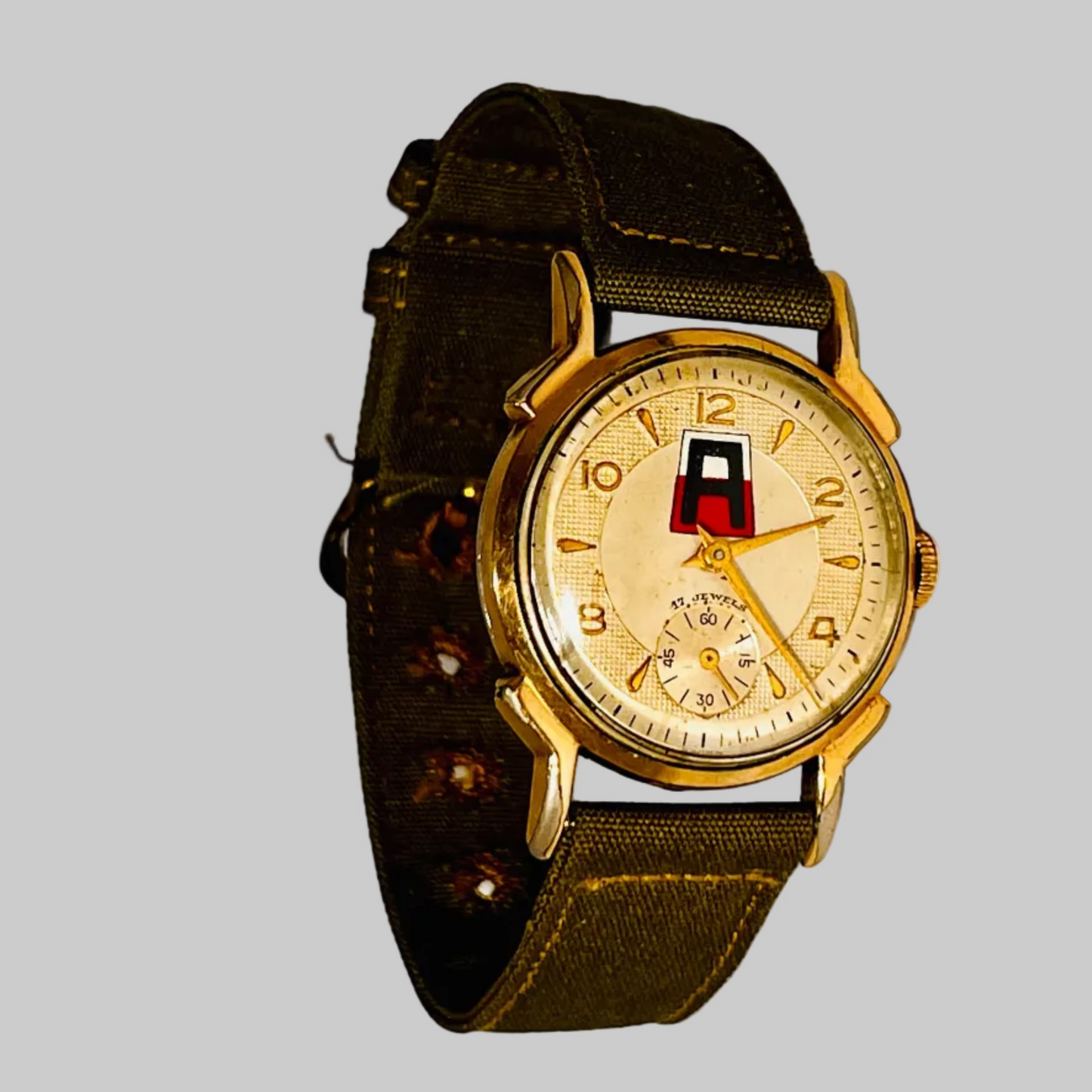 Vintage 1956 U.S. Military First Army Logo Volleyball Championship Wrist Watch