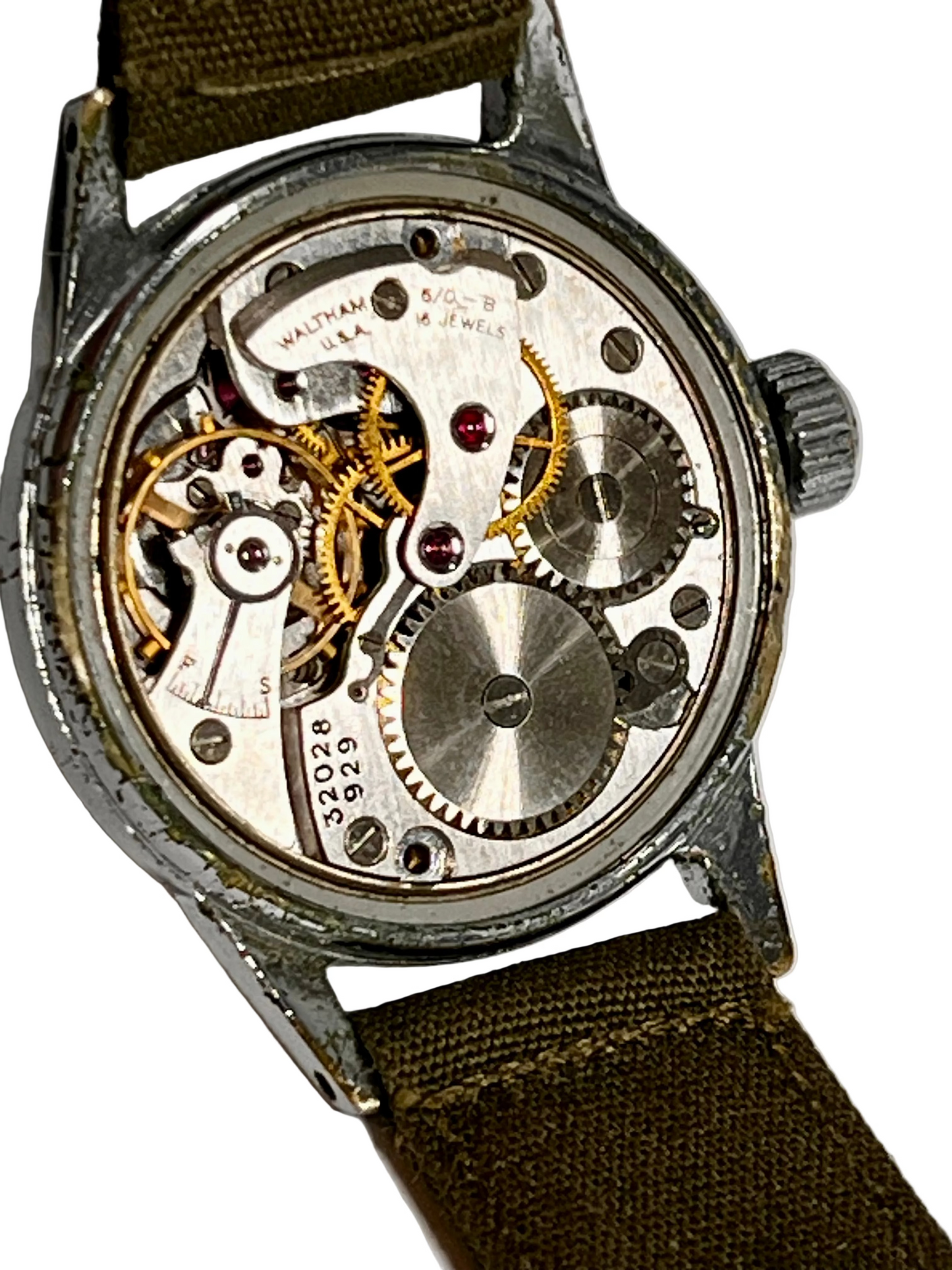 Vintage Waltham A-11 WW2 Military Issue Aviator's Wrist Watch