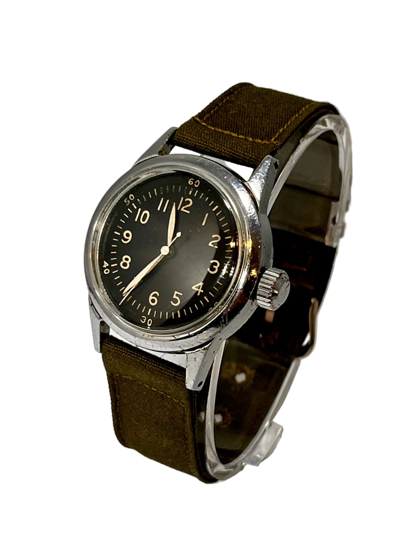 Vintage Waltham A-11 WW2 Military Issue Aviator's Wrist Watch