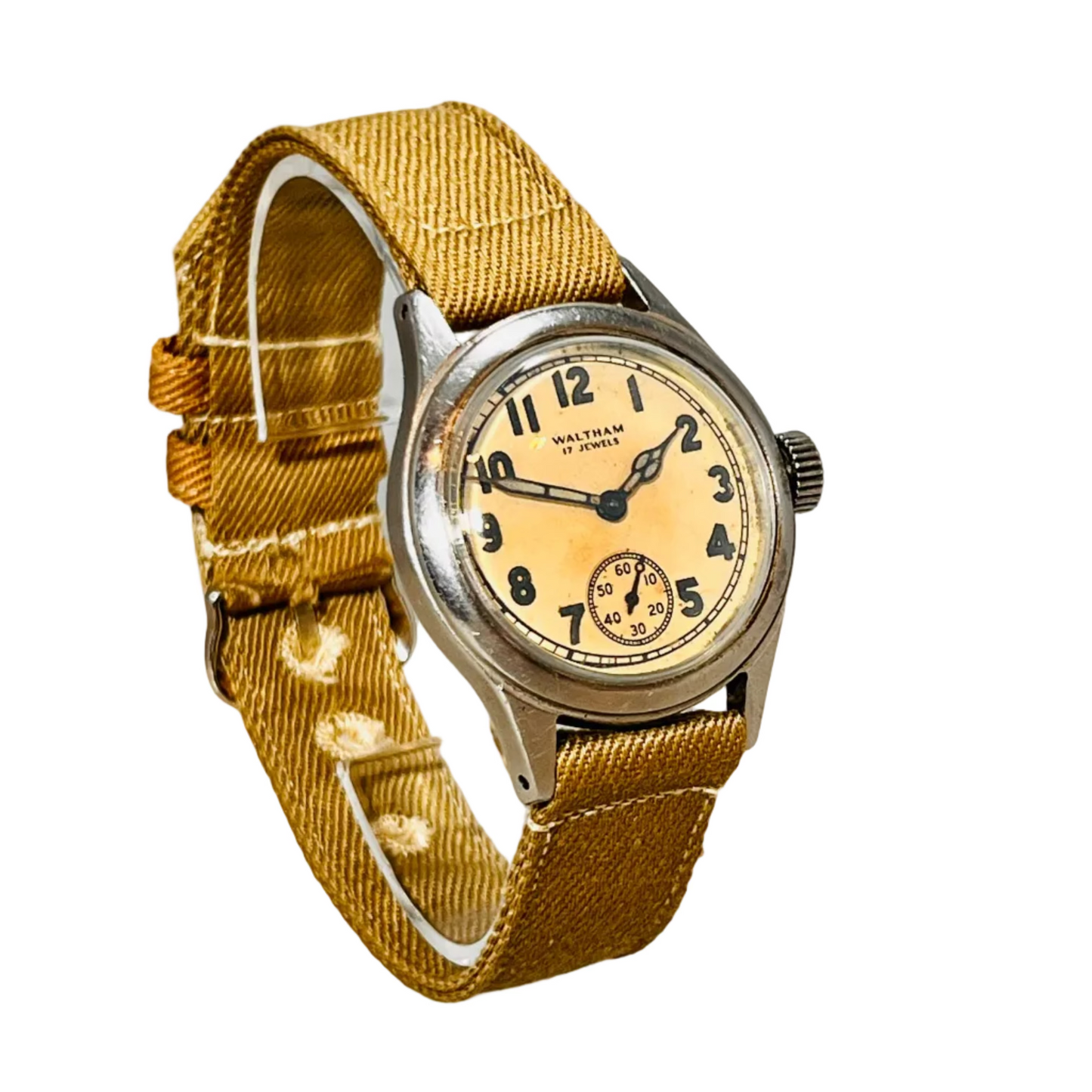 Vintage Waltham U.S. Military Issue WW2 War Era Ord Dept Wrist Watch **Serviced
