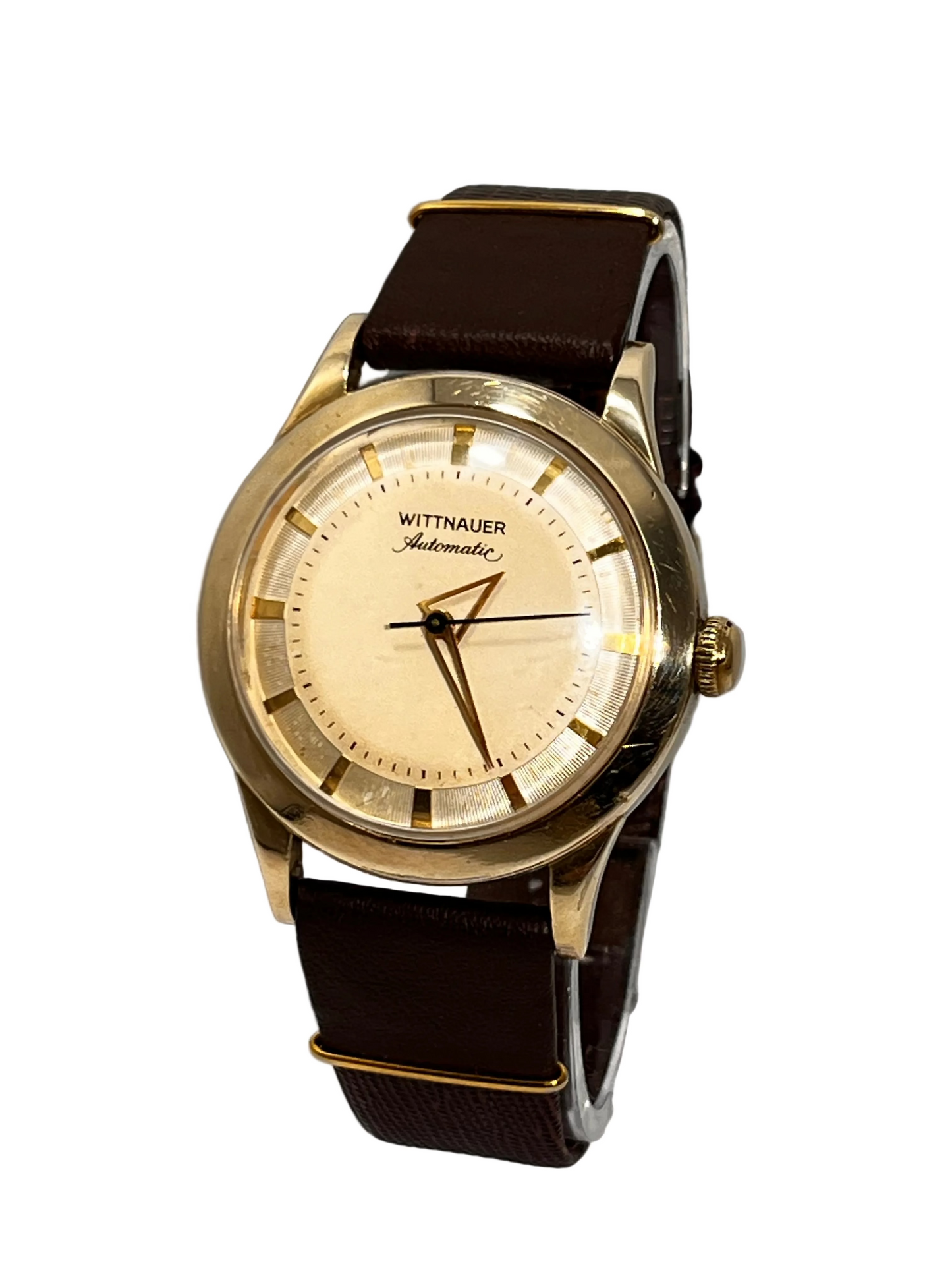 Vintage Wittnauer L130 Broad Arrow 17 Jewel Automatic Wrist Watch