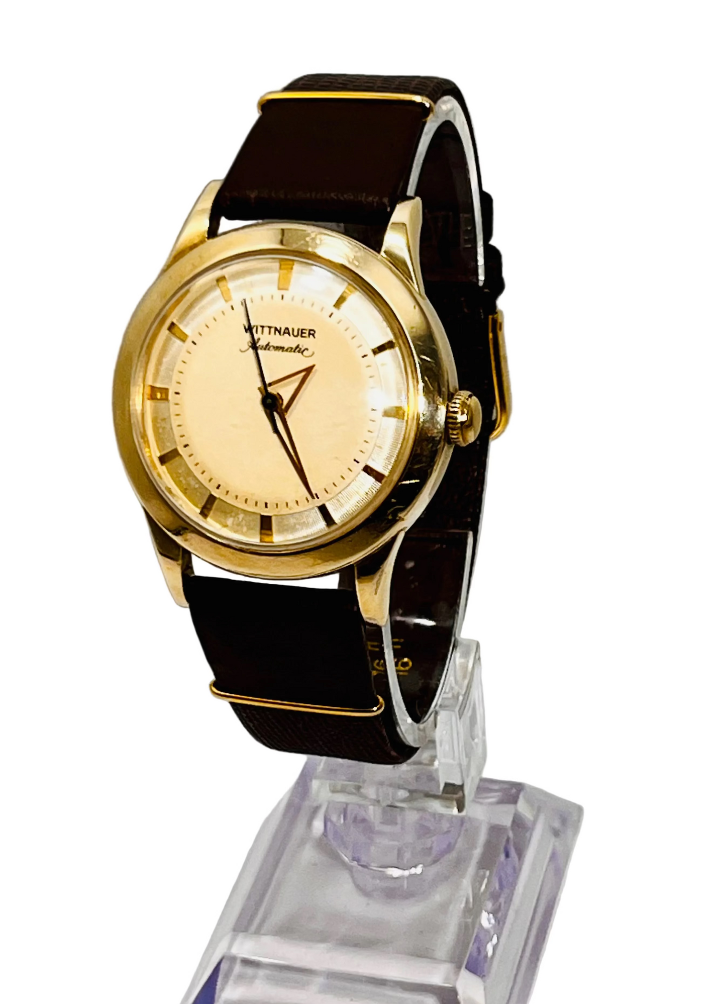 Vintage Wittnauer L130 Broad Arrow 17 Jewel Automatic Wrist Watch