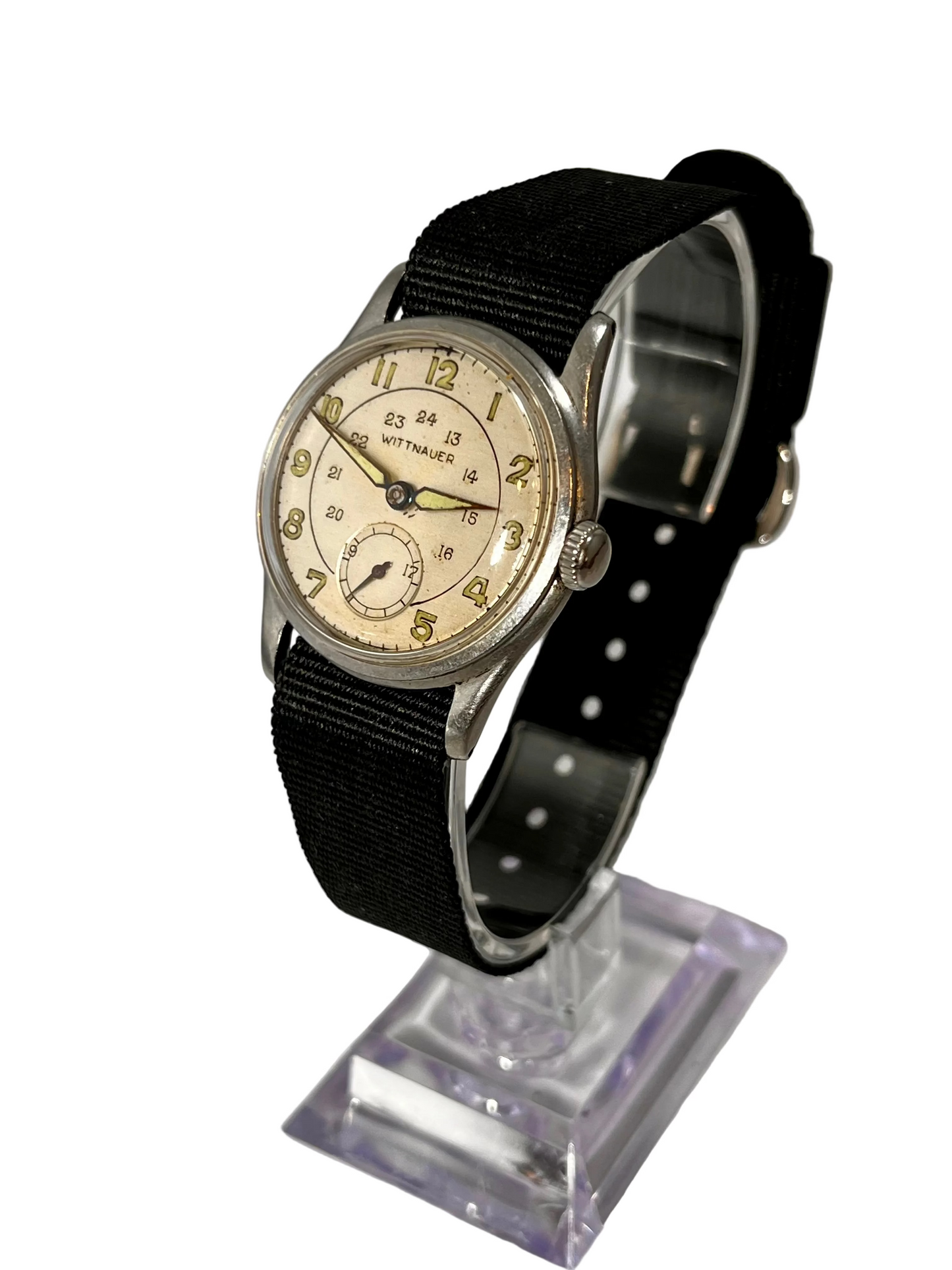 Vintage Wittnauer WW2 Era Canadian Manual Wind Wrist Watch