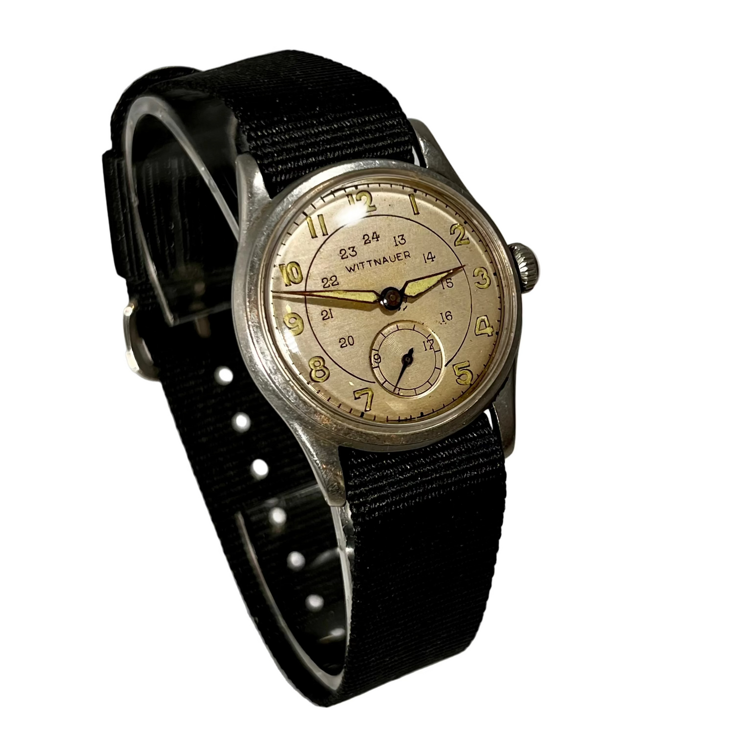 Vintage Wittnauer WW2 Era Canadian Manual Wind Wrist Watch